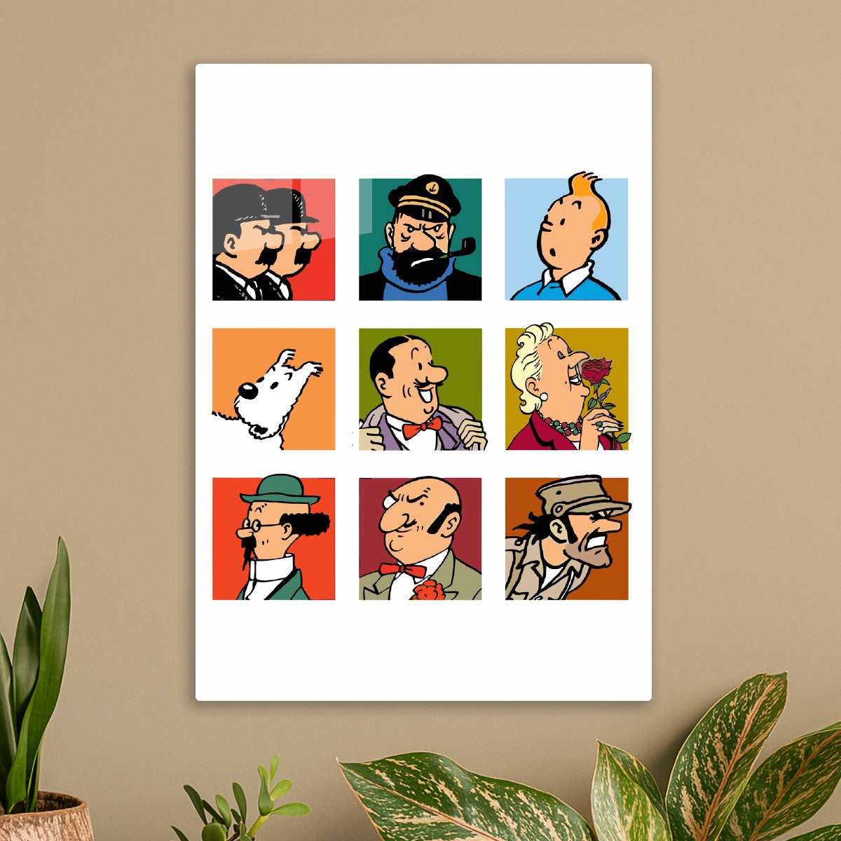 Tin tin characters portrait