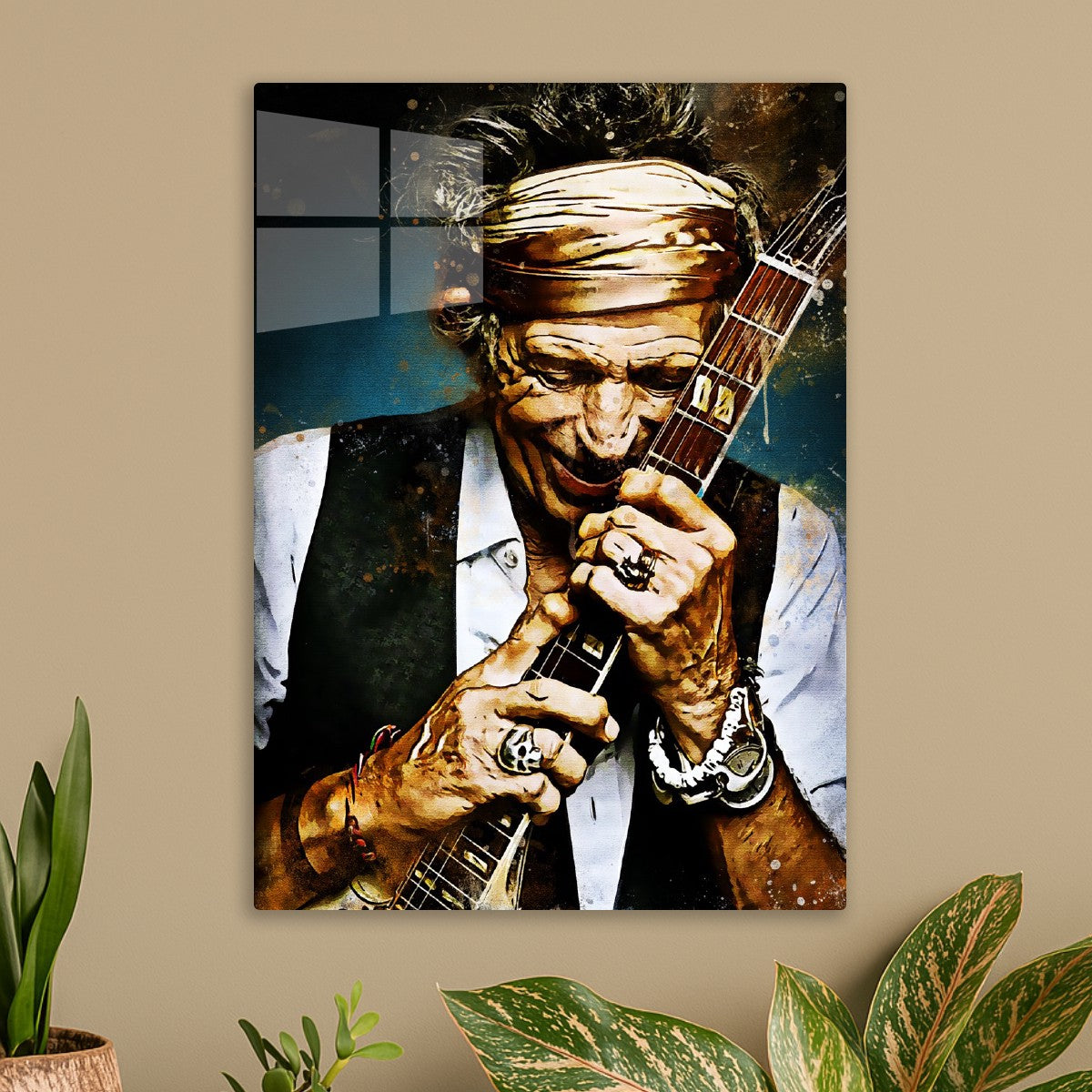 Iconic Rock Wall Art on Metal