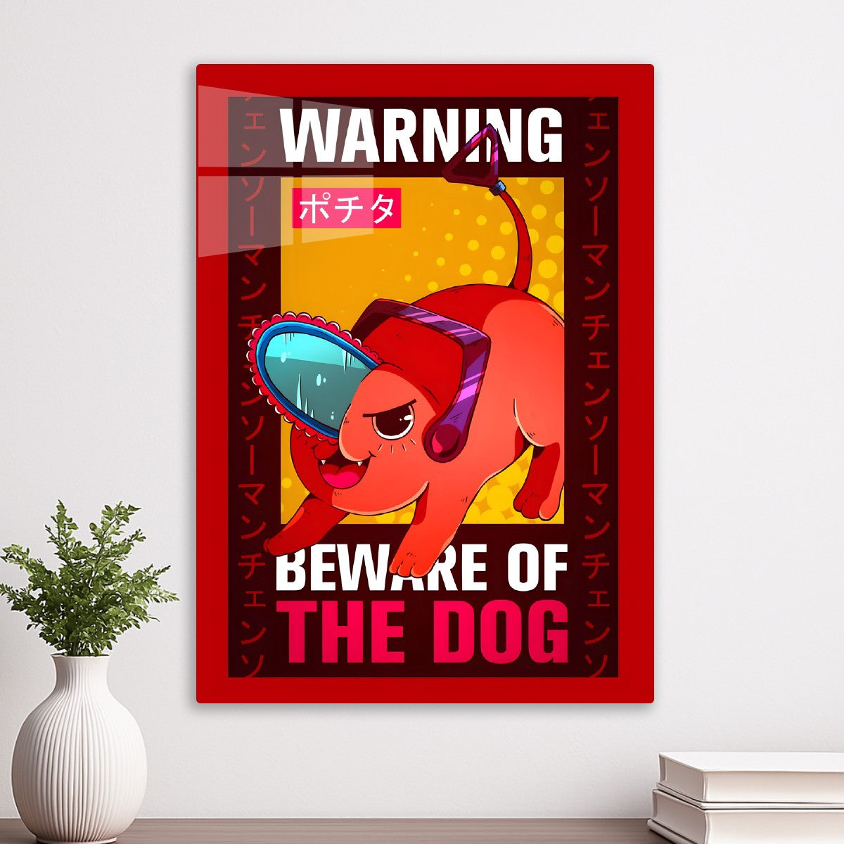 Pochita Warning Poster