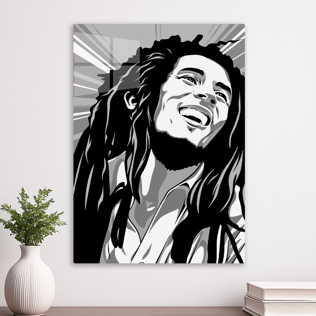 Bob Marley Fun Black and White