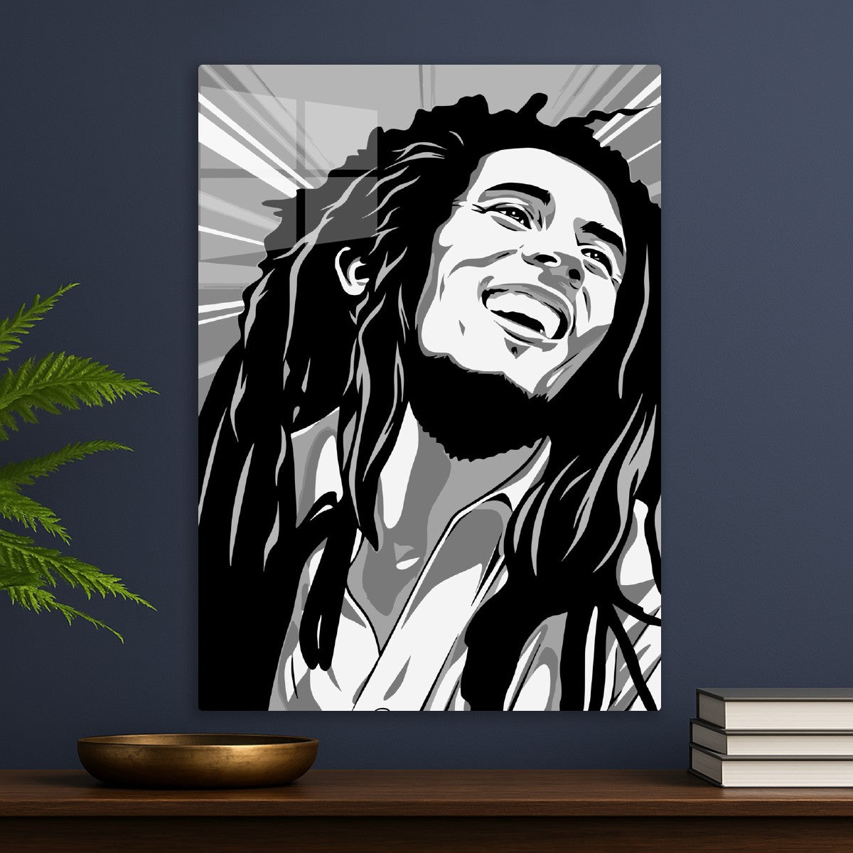 Bob Marley Fun Black and White