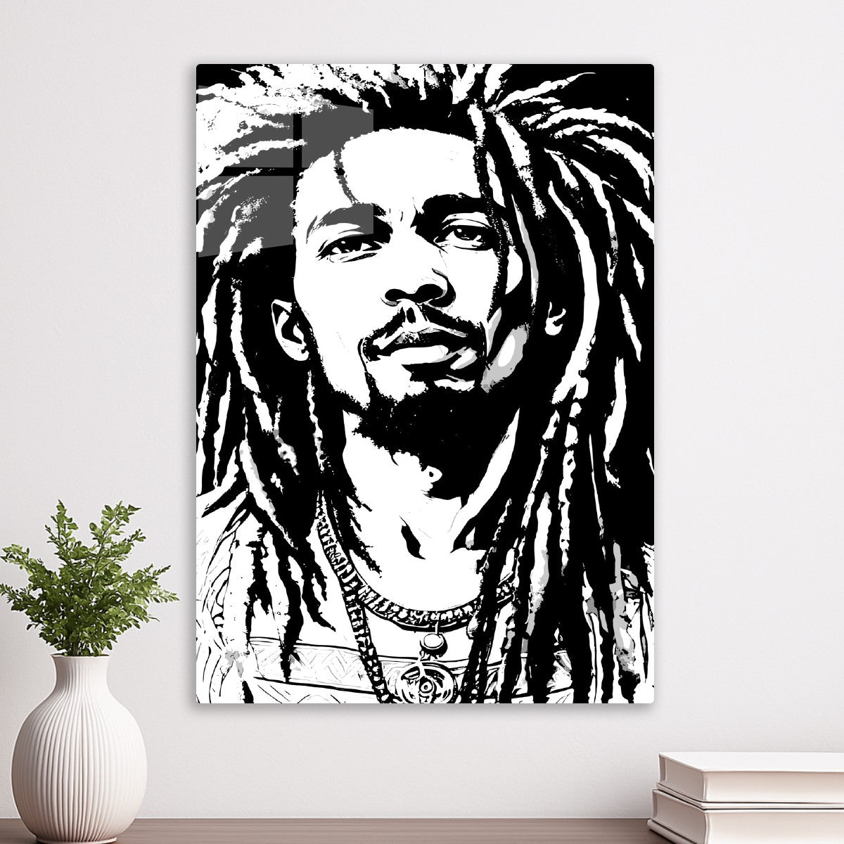 Bob Marley Calm Black White