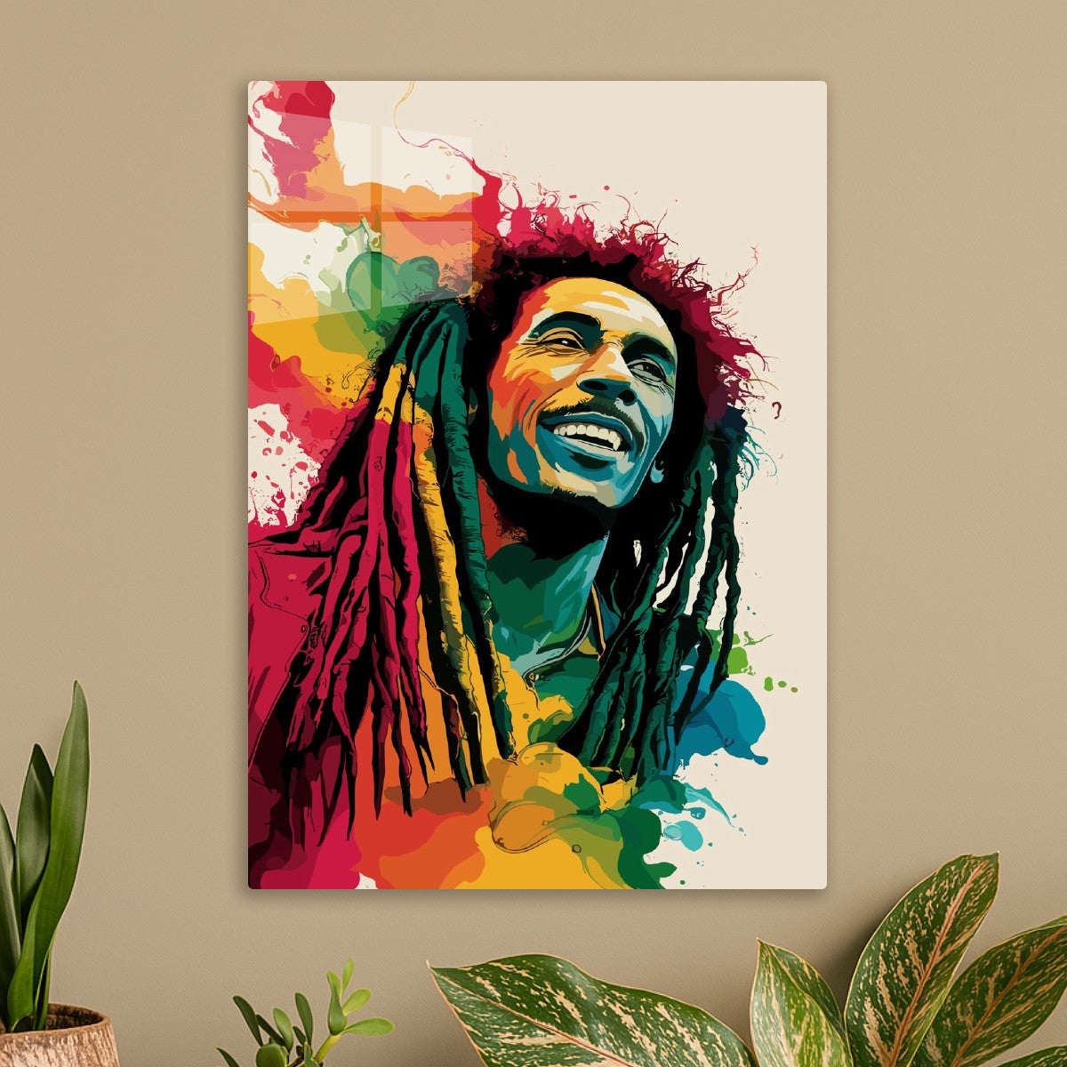 Bob Marley Colorful Art