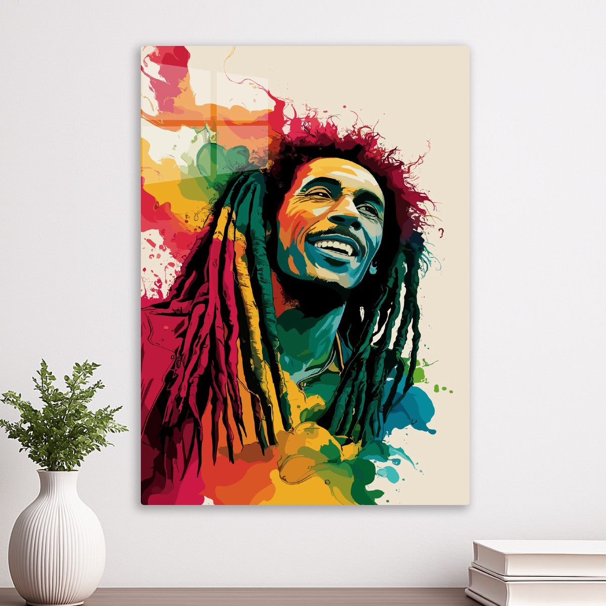 Bob Marley Colorful Art