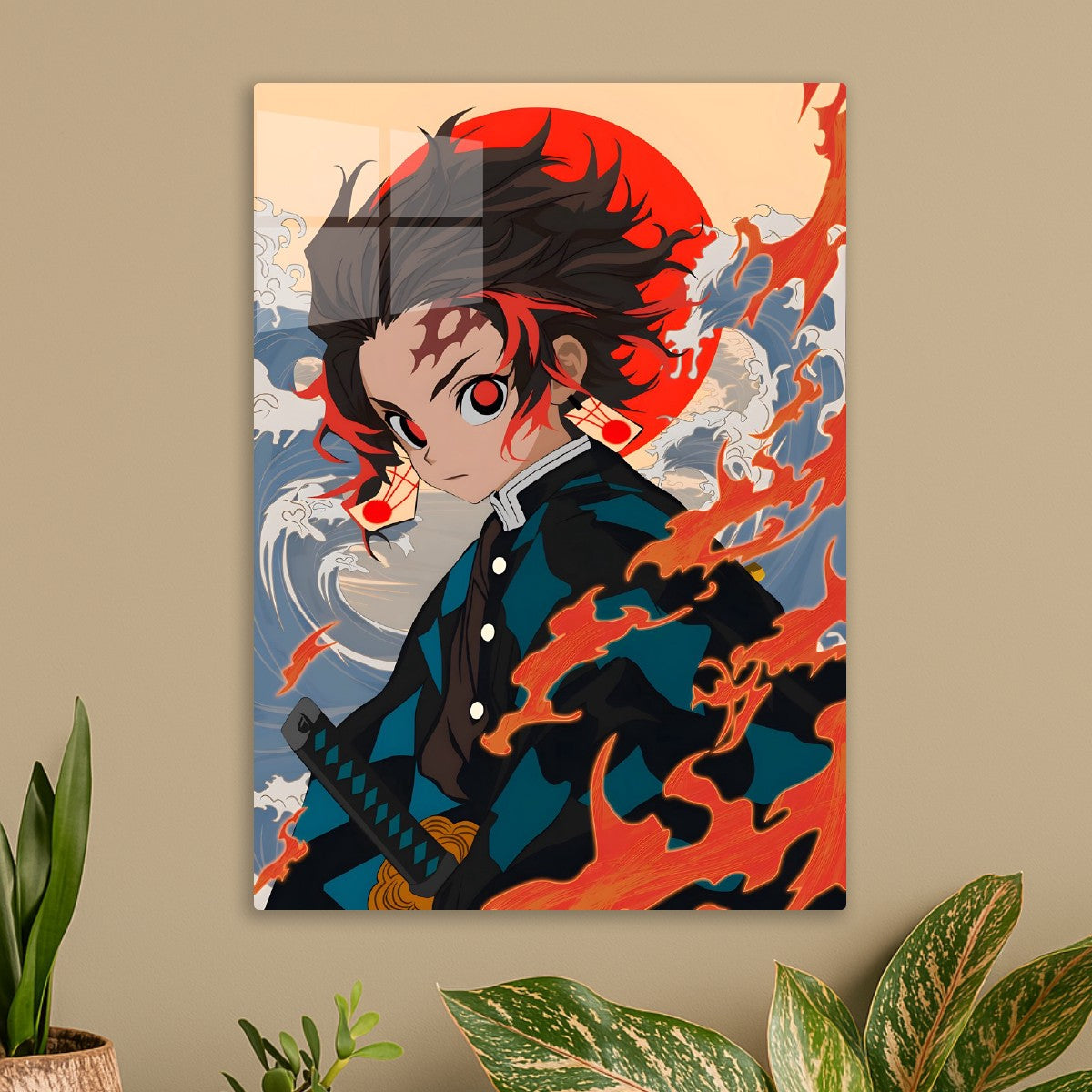 Tanjiro Fire Waves