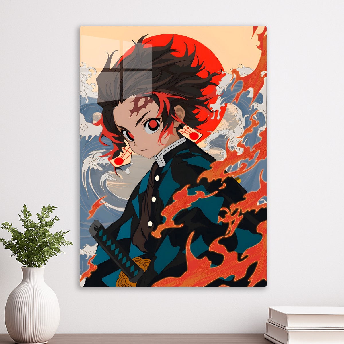 Tanjiro Fire Waves