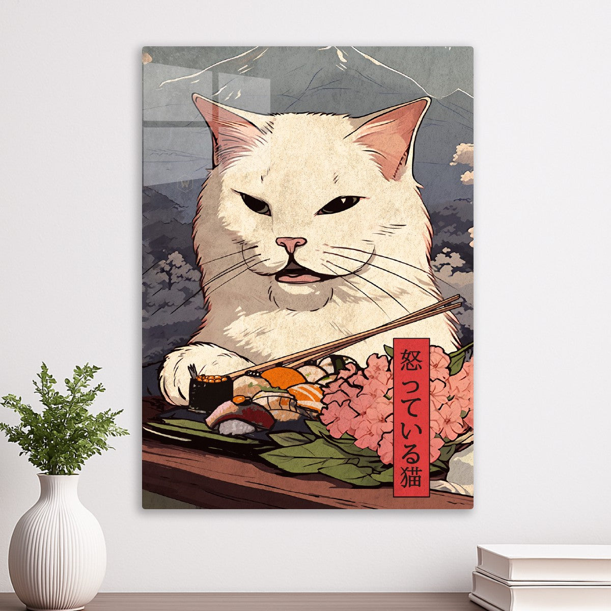 Japanese Cat Sushi Art