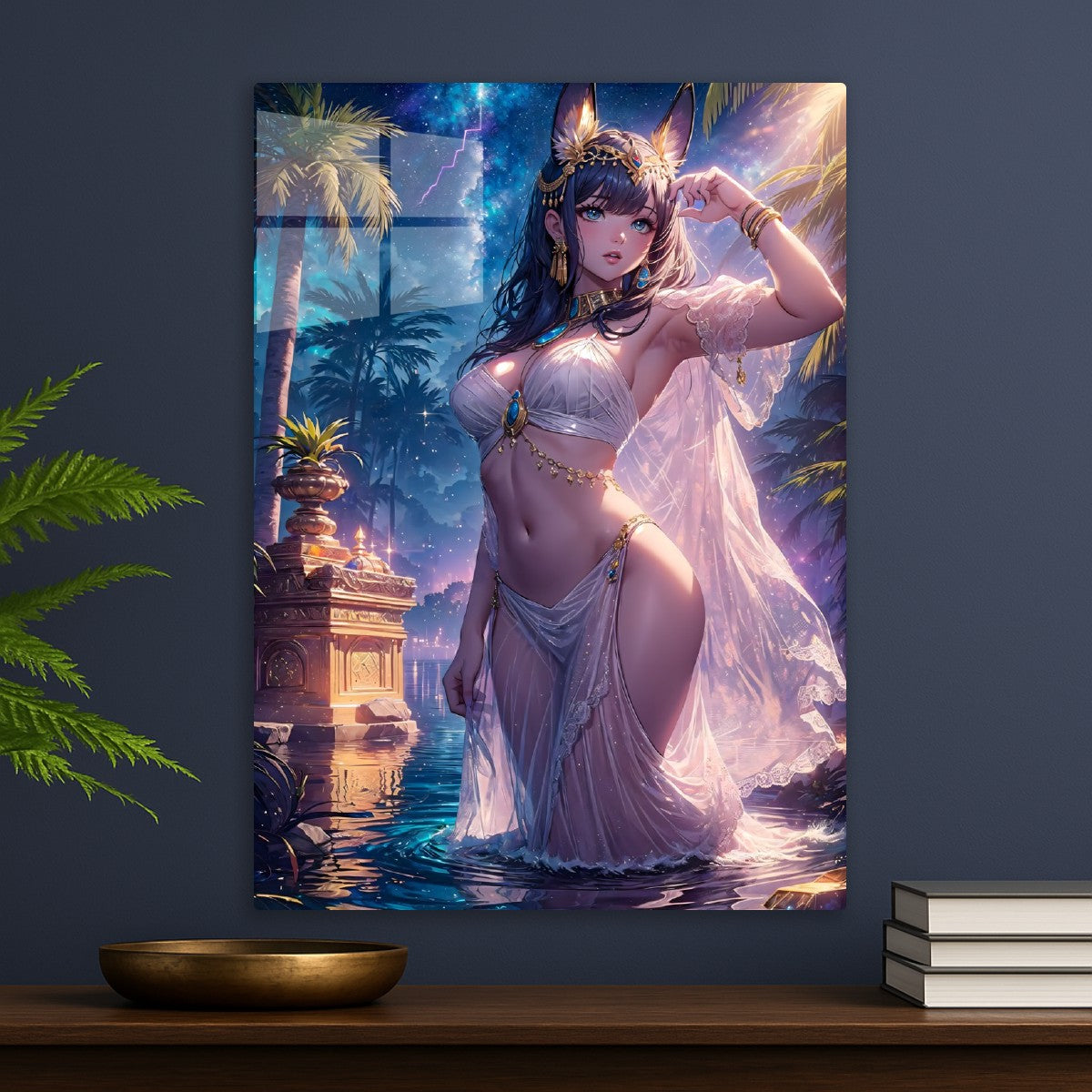 Enchanted Night by the Oasis