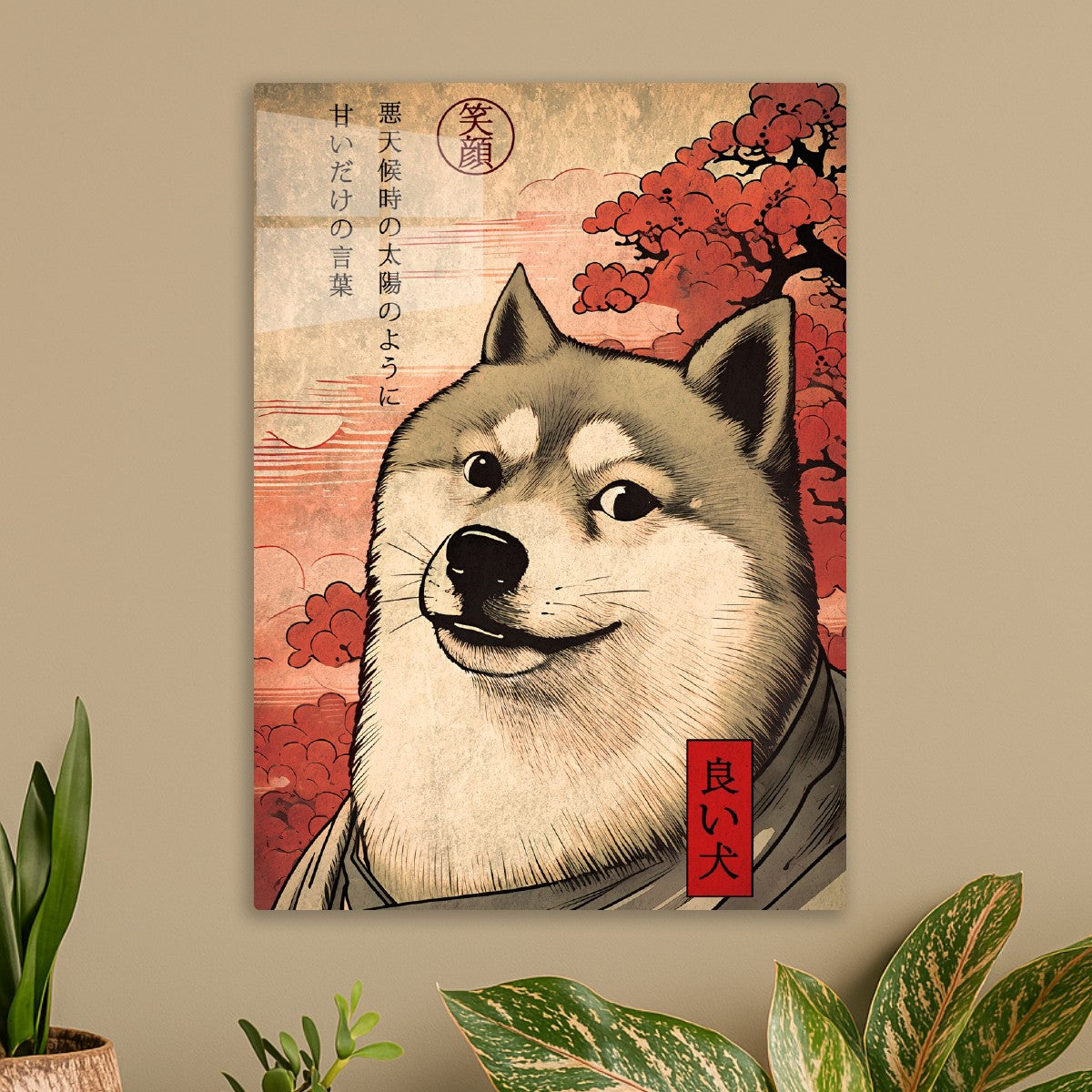 Shiba Inu Japanese Cherry Blossoms