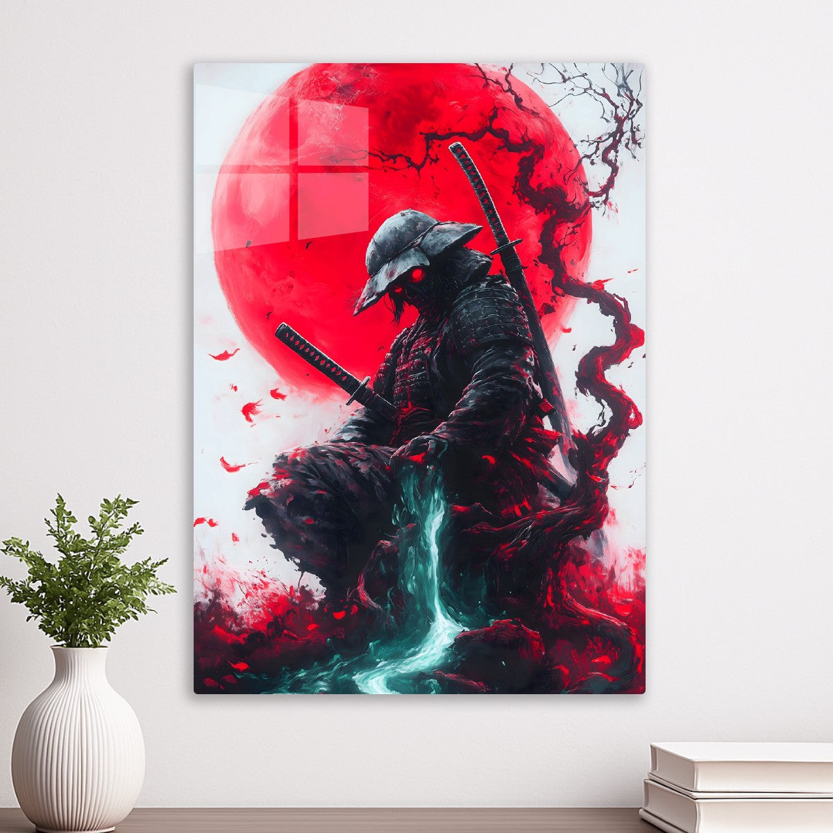 Crimson Warrior's Gaze