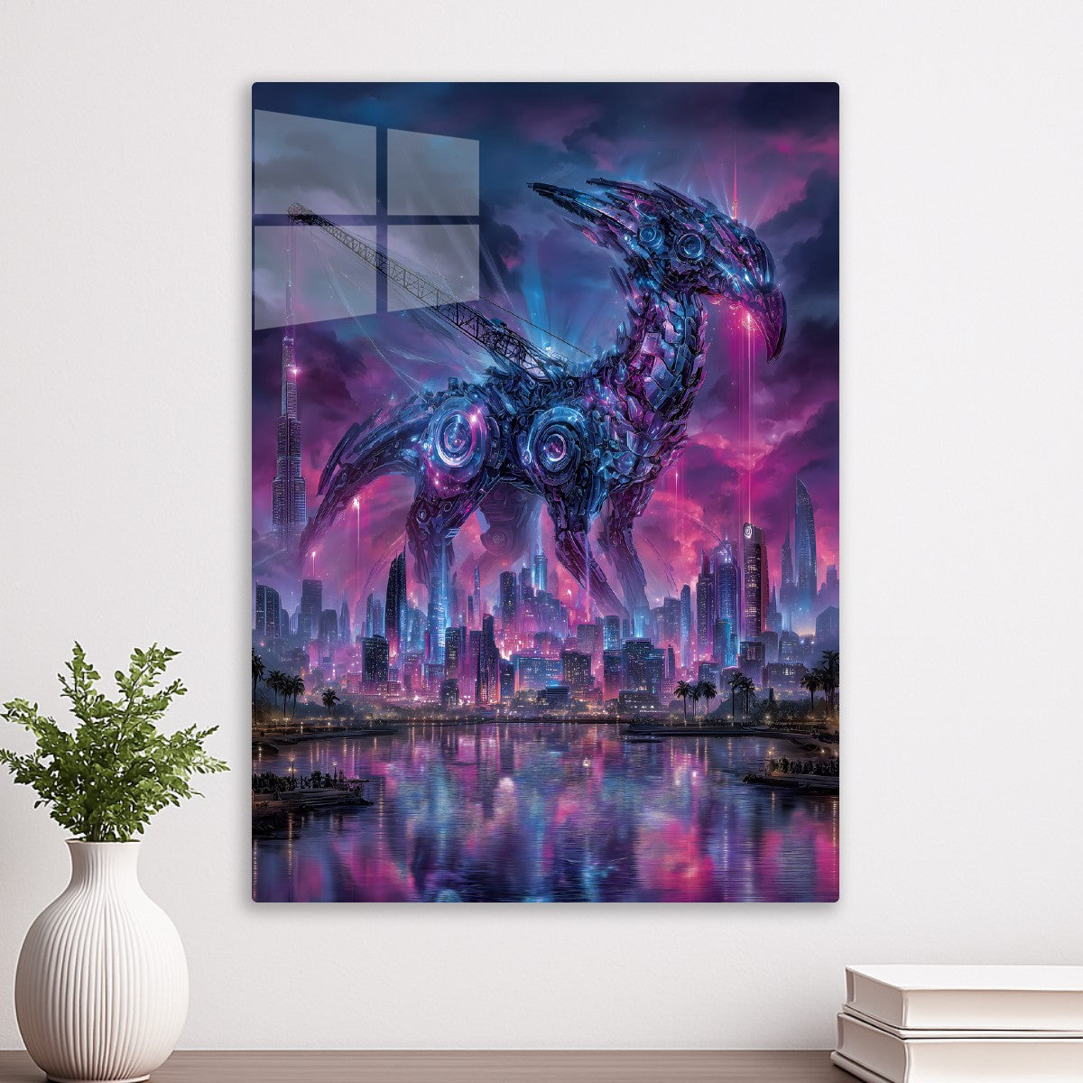Neon Guardian of the City