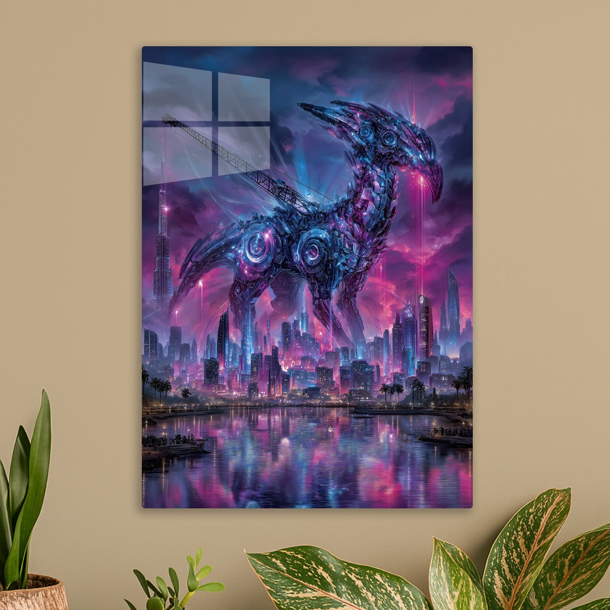 Neon Guardian of the City