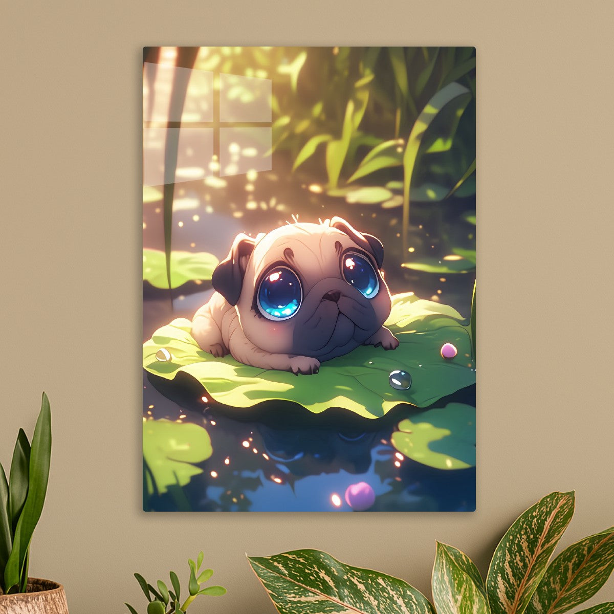 Pug's Leafy Oasis