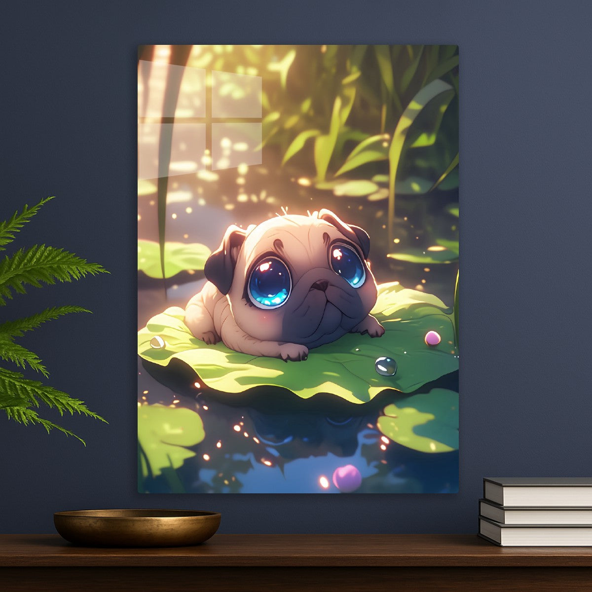 Pug's Leafy Oasis