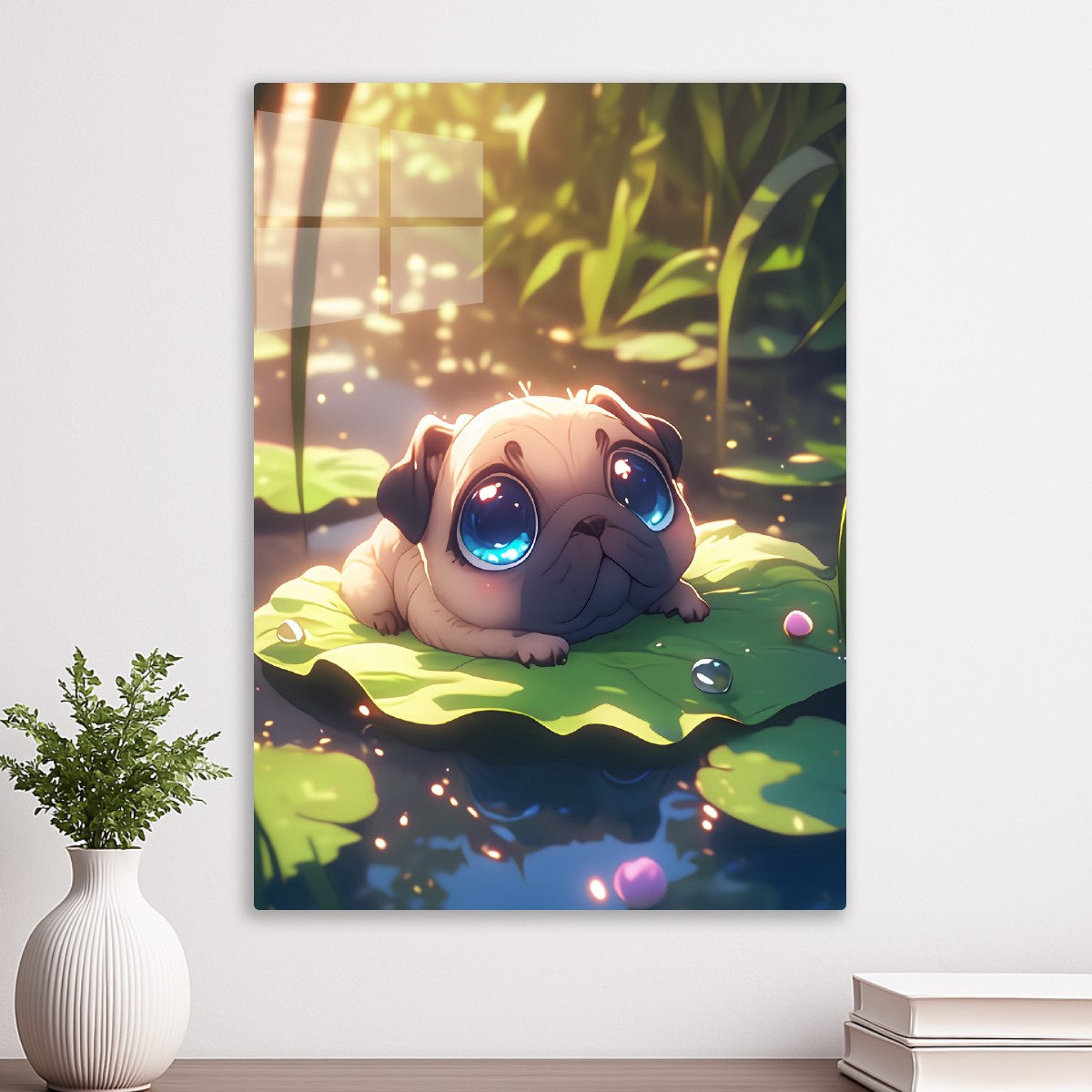 Pug's Leafy Oasis