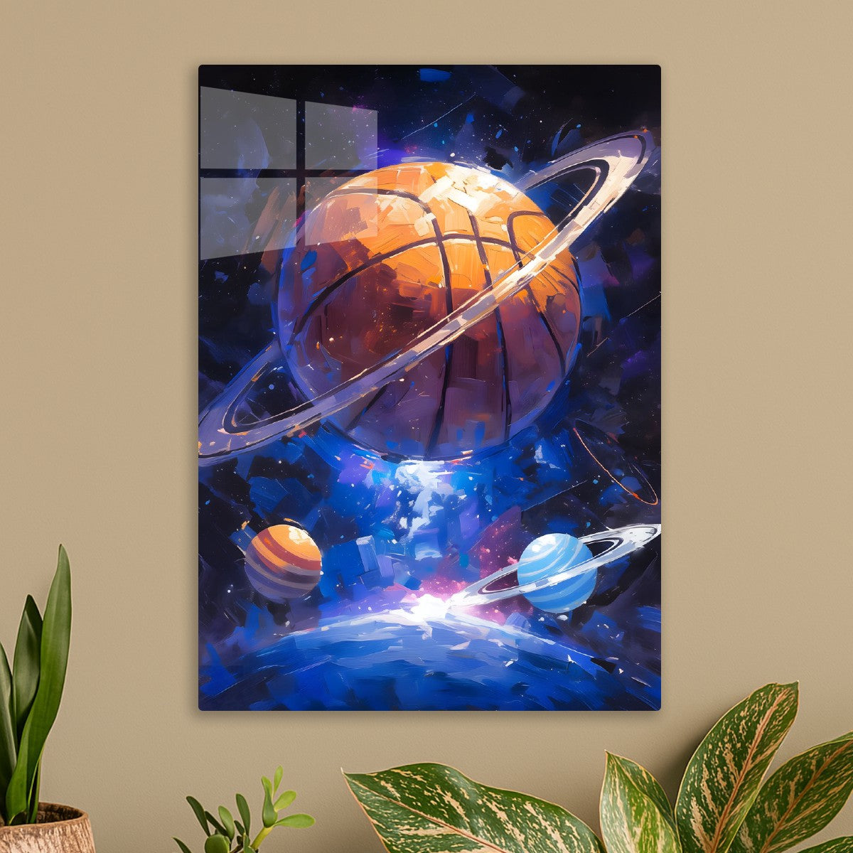 Cosmic Hoops of a basketball planet