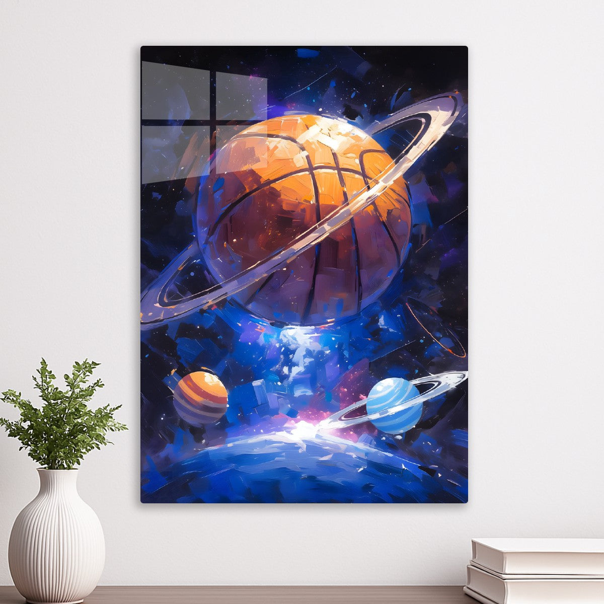 Cosmic Hoops of a basketball planet
