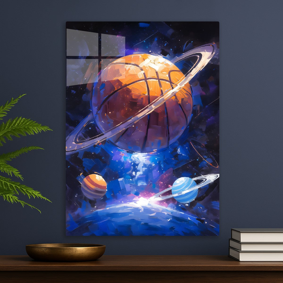 Cosmic Hoops of a basketball planet