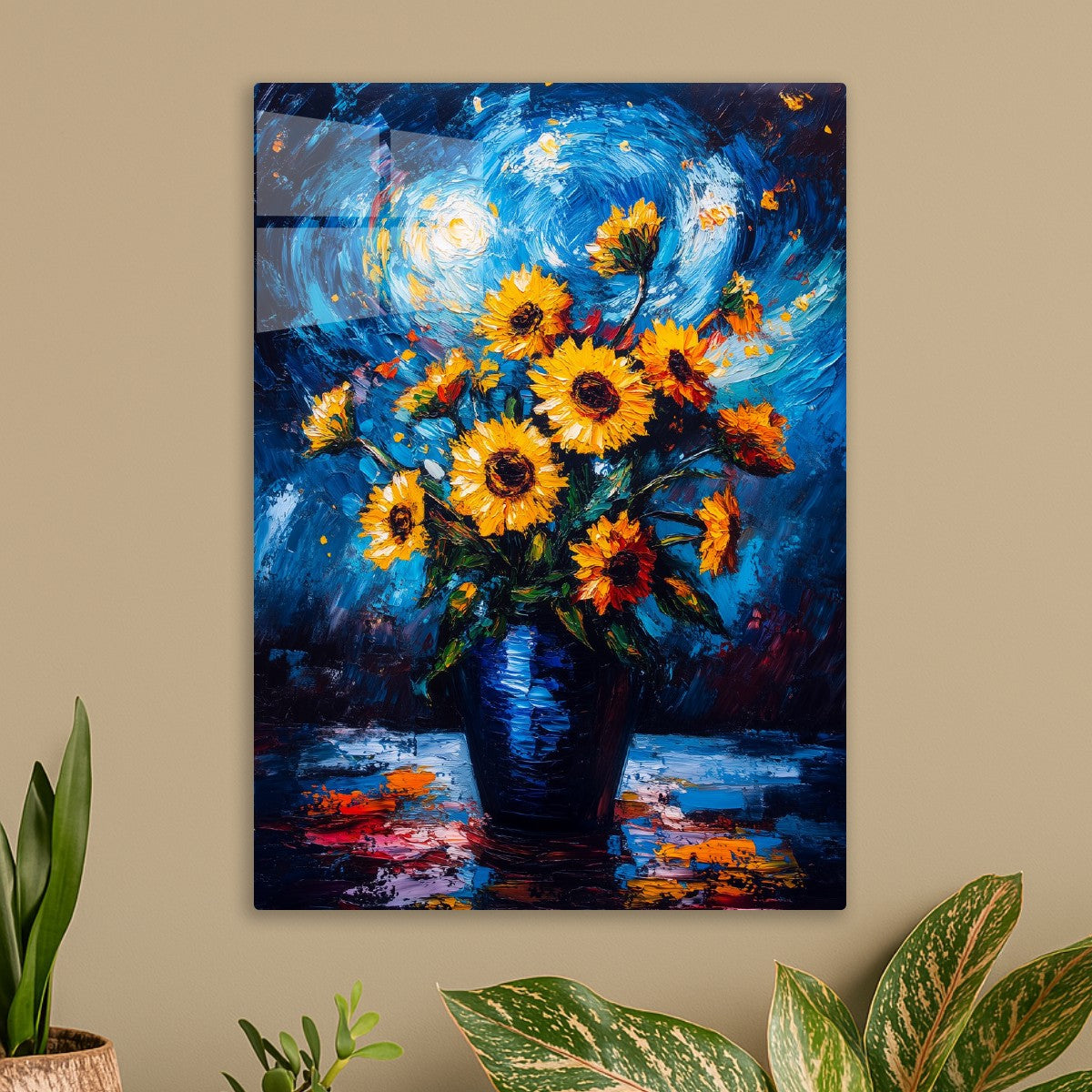 Sunflowers in Stellar Whirl