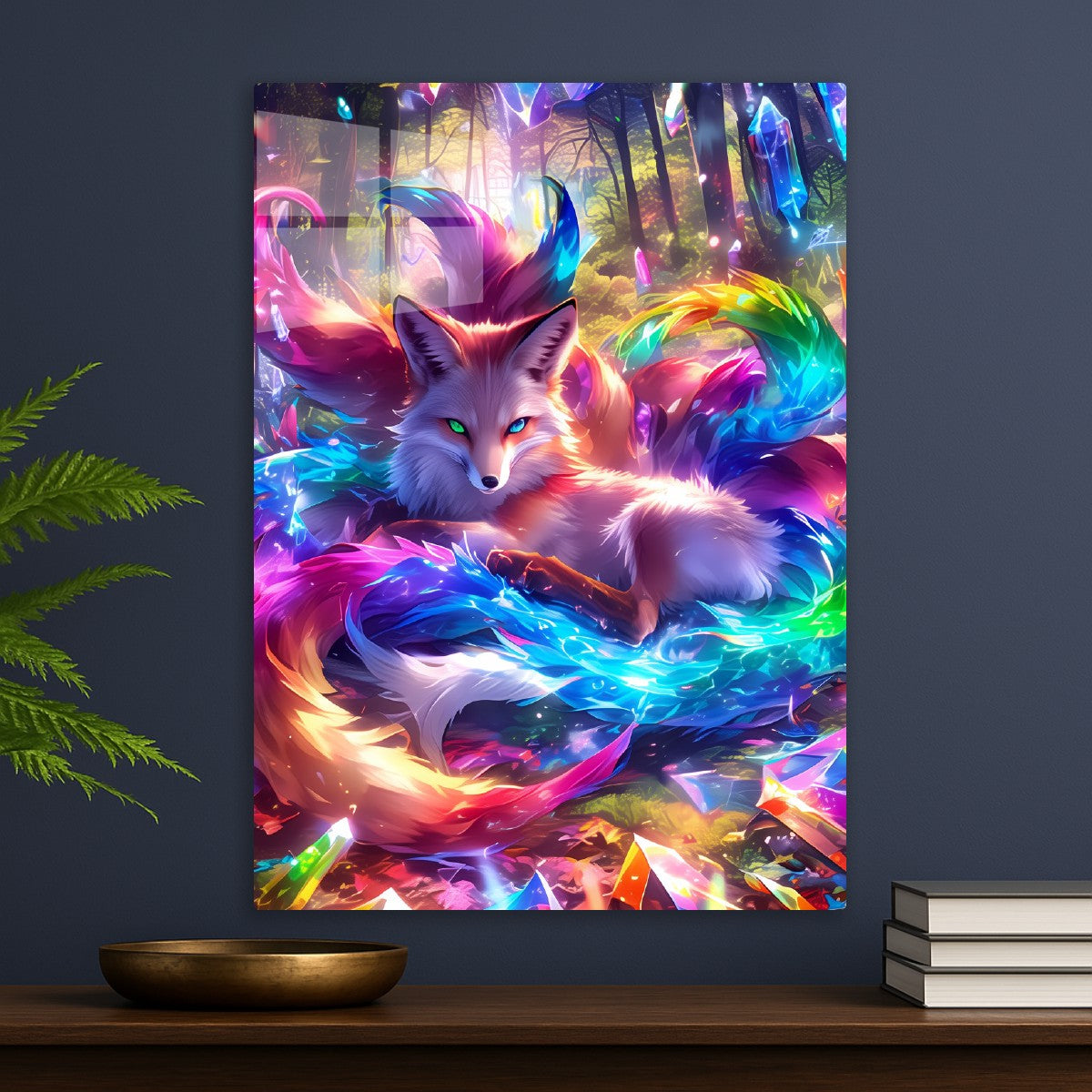 Enchanted Fox in a Prism Fores