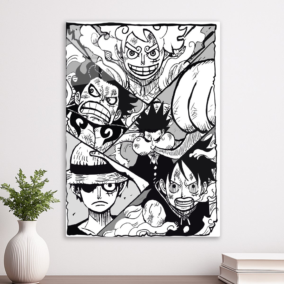 Luffy Evolutions in One Piece