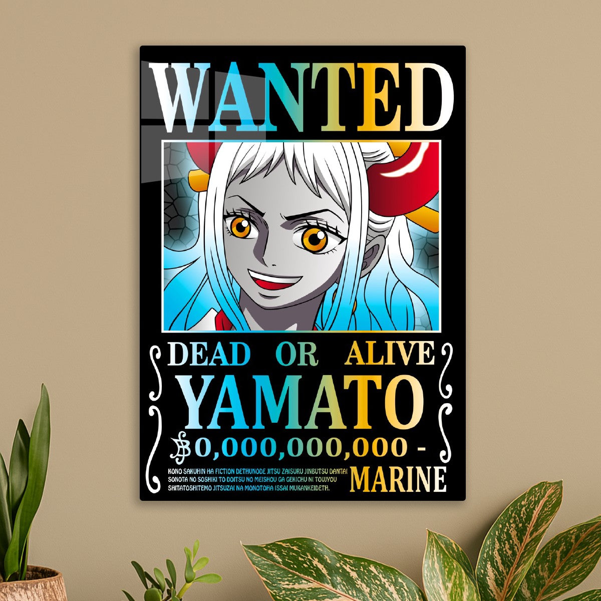 One Piece YAMATO Wanted Poster