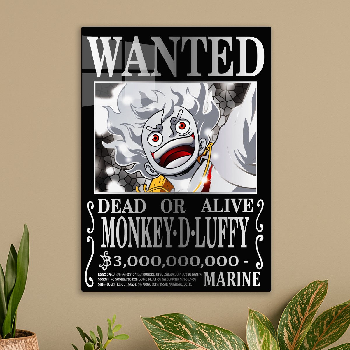 One Piece MONKEY D LUFFY Wanted Poster