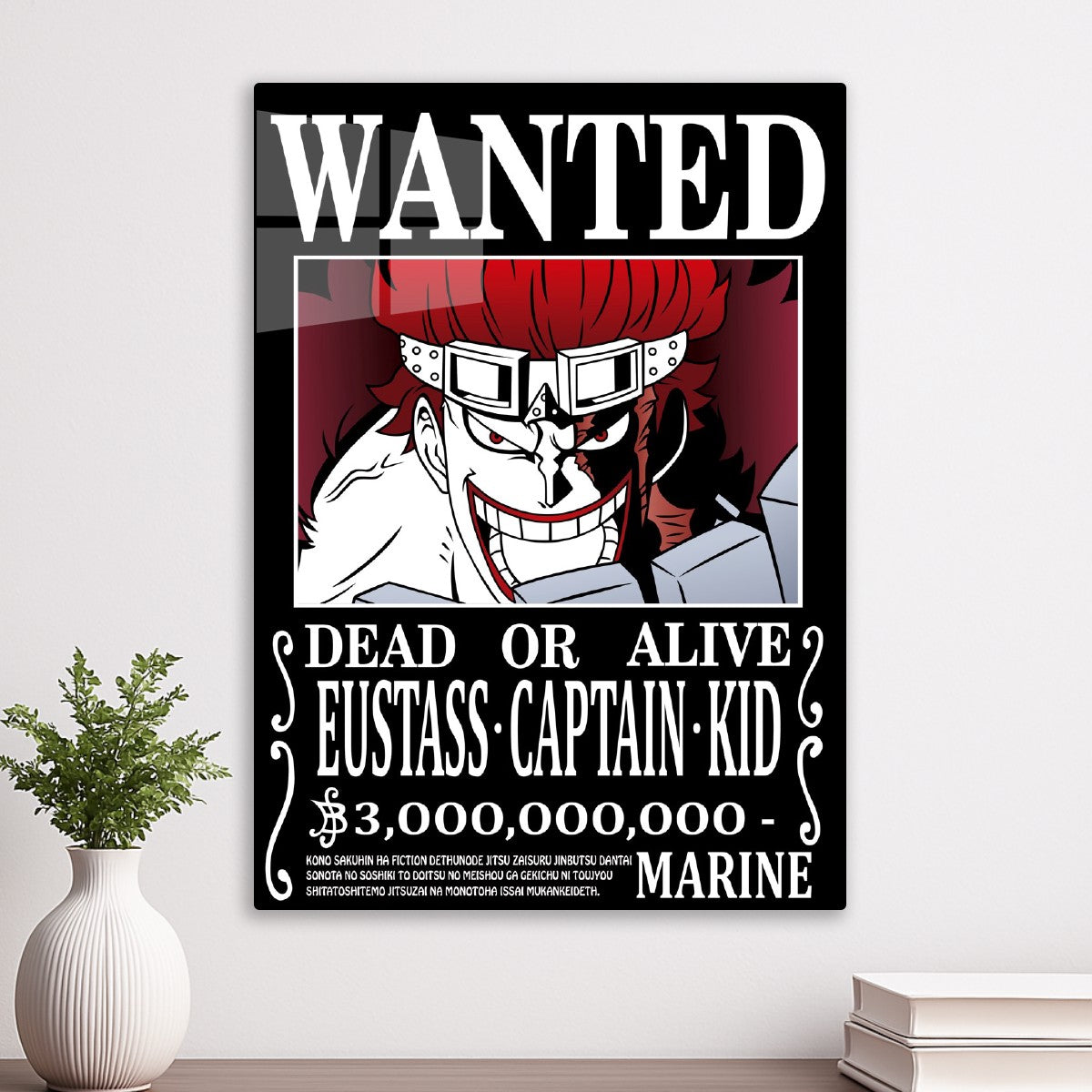 One Piece EUSTASS CAPTAIN Wanted Poster
