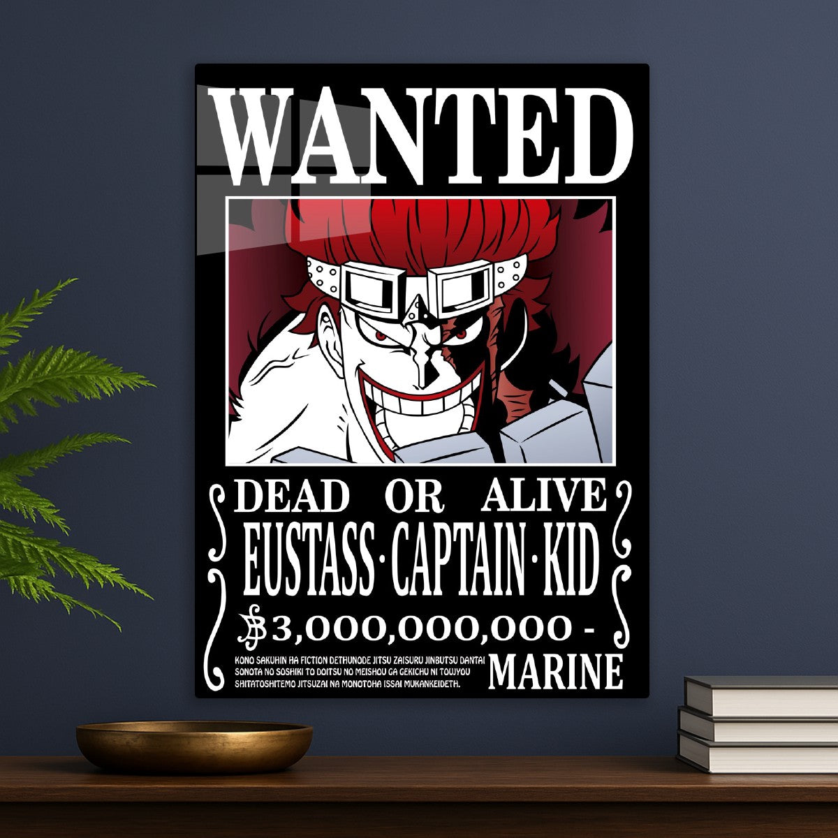 One Piece EUSTASS CAPTAIN Wanted Poster