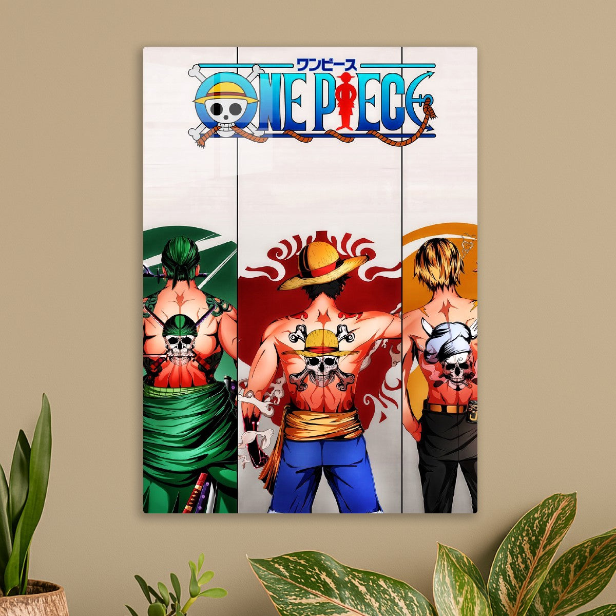 One Piece Trio:  Luffy, Zoro and Sanji