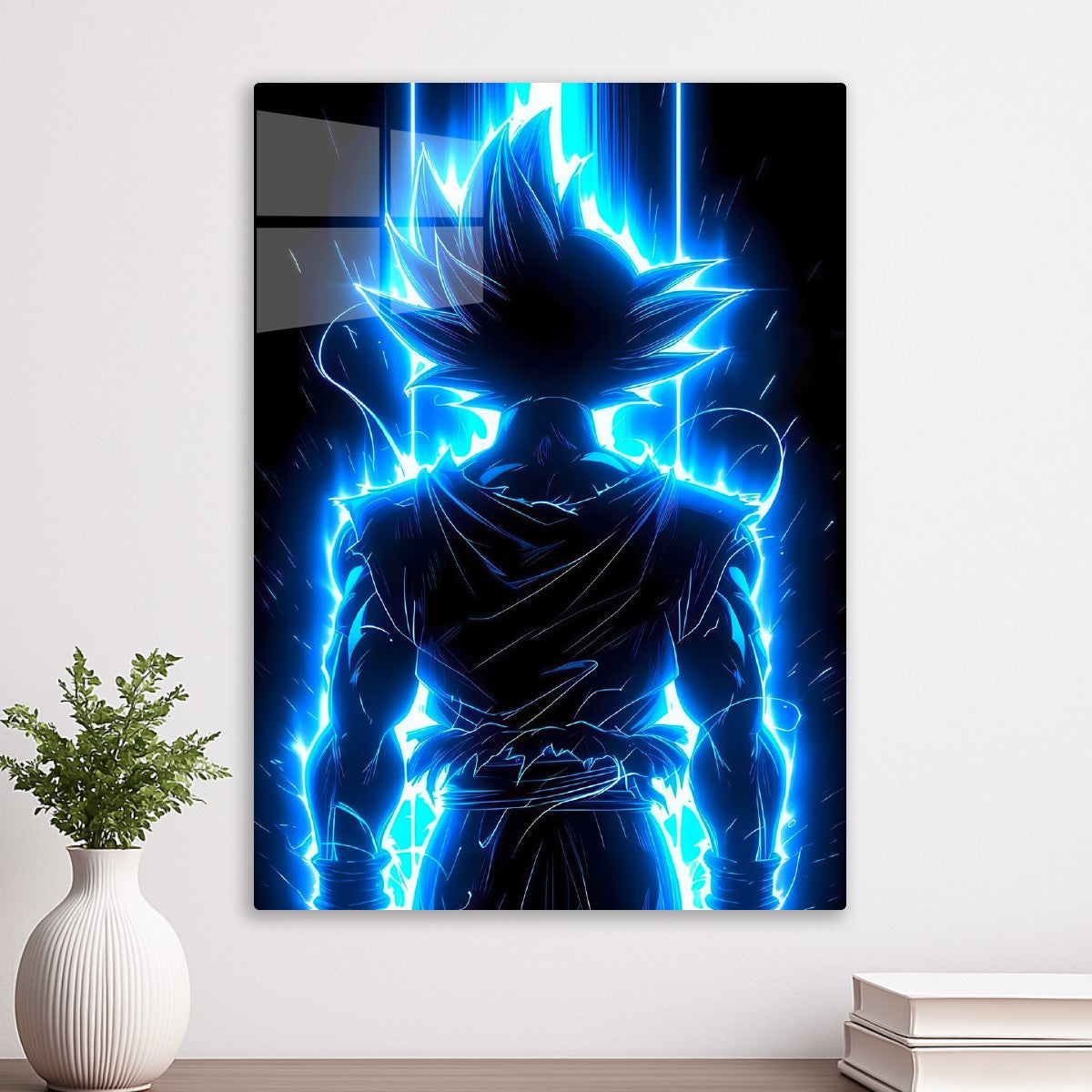 Goku Blue Silhouette Glow