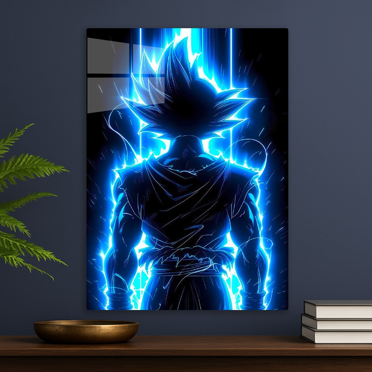 Goku Blue Silhouette Glow