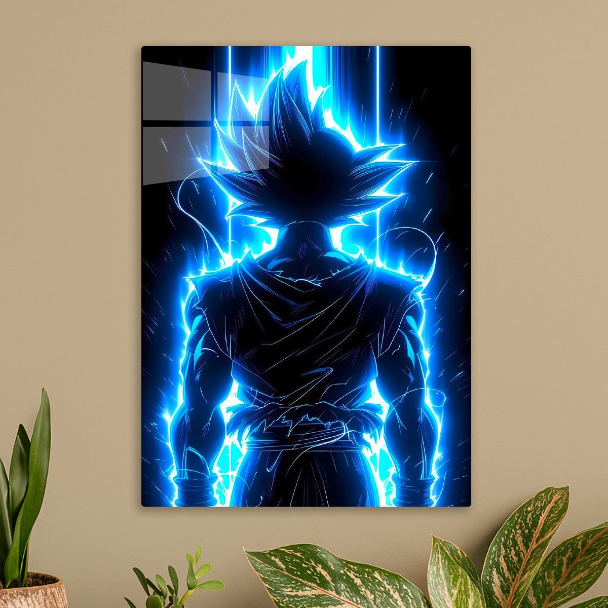 Goku Blue Silhouette Glow