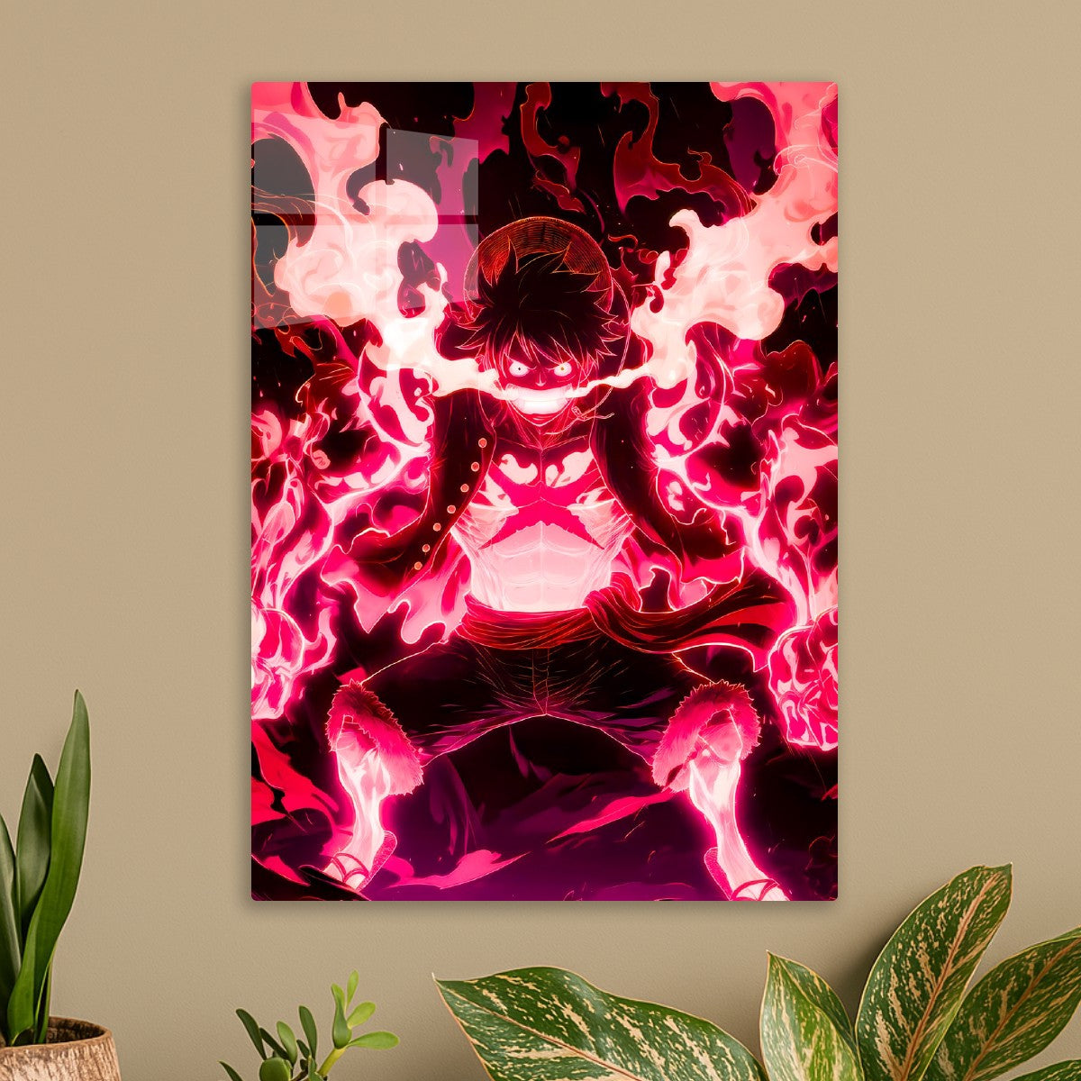 Luffy Flame Aura Form