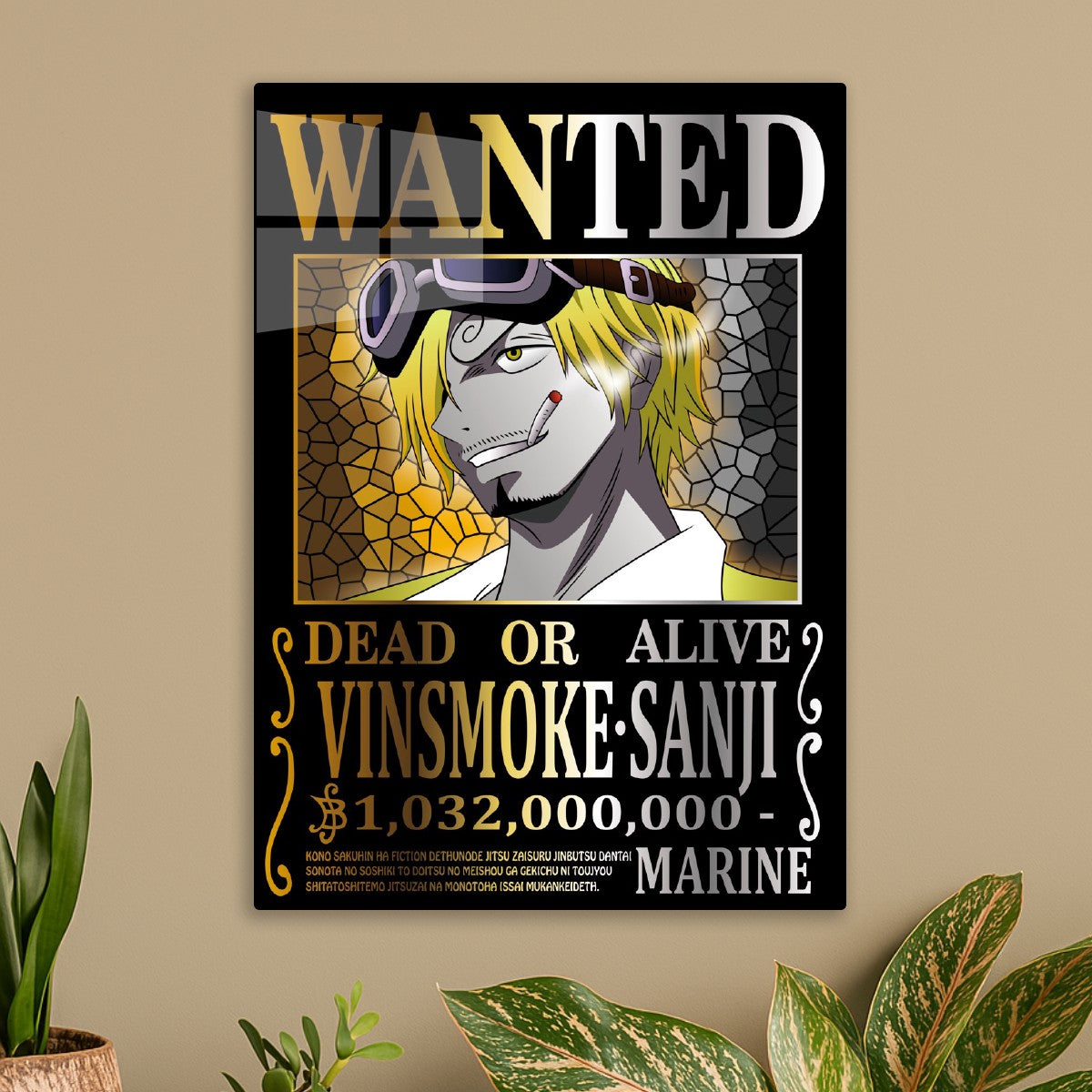 One Piece Sanji Wanted Poster