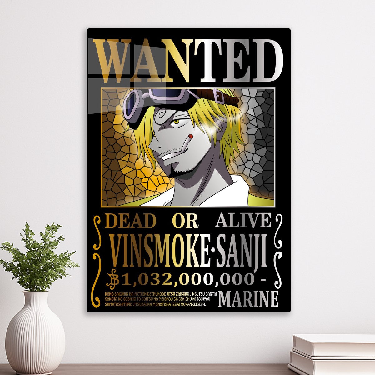One Piece Sanji Wanted Poster