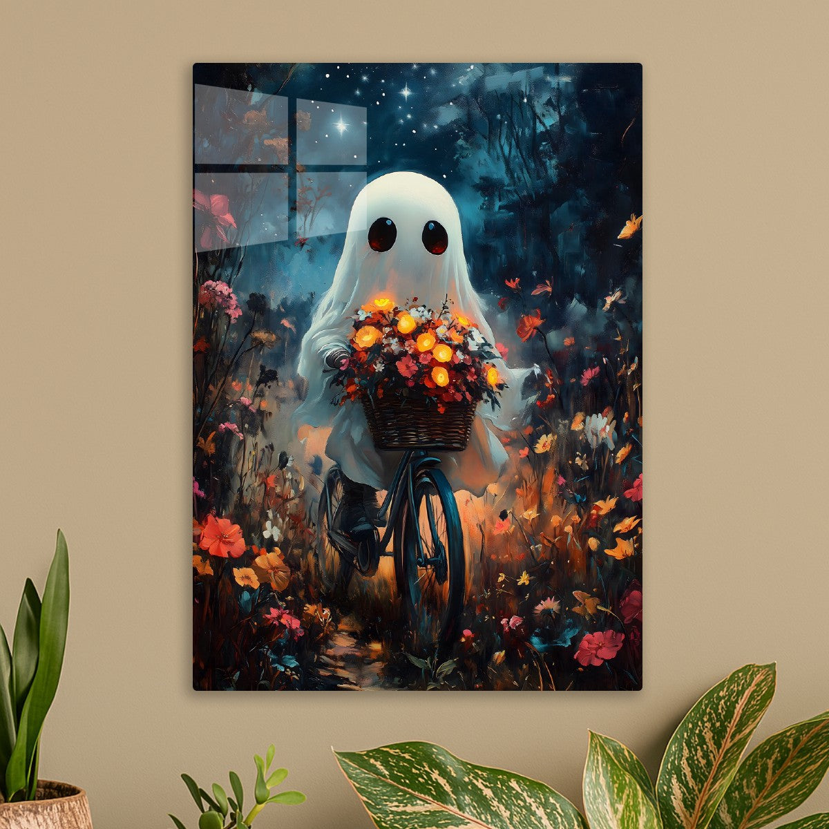 Ghostly Ride Through Blooms