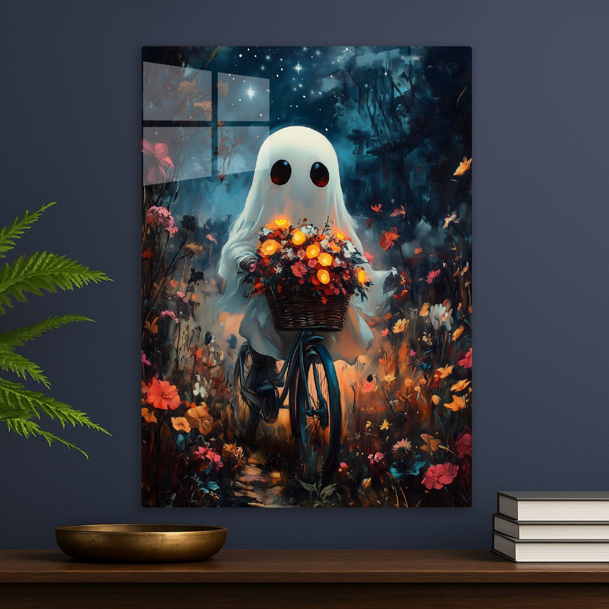 Ghostly Ride Through Blooms