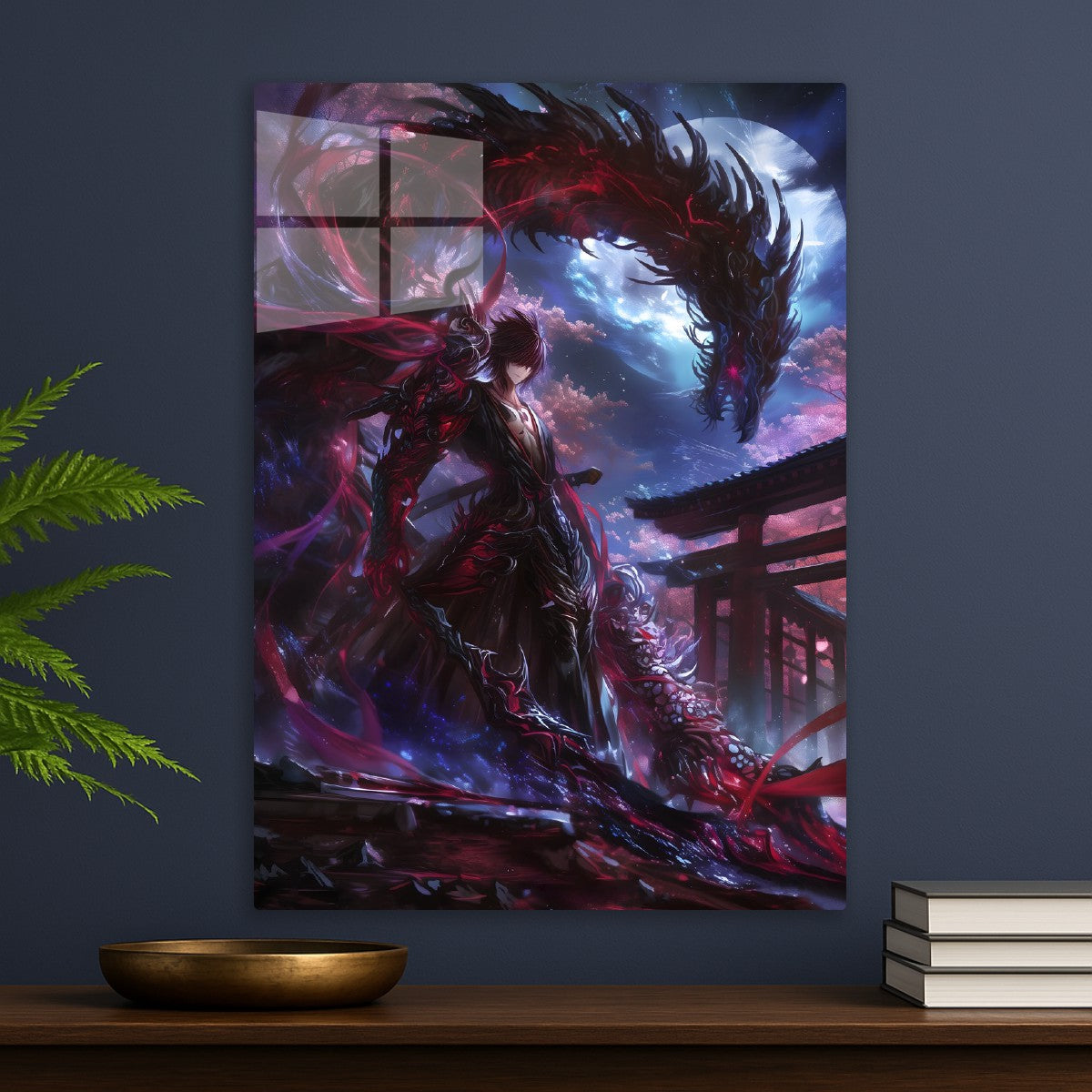Dragon's Moonlit Guardian