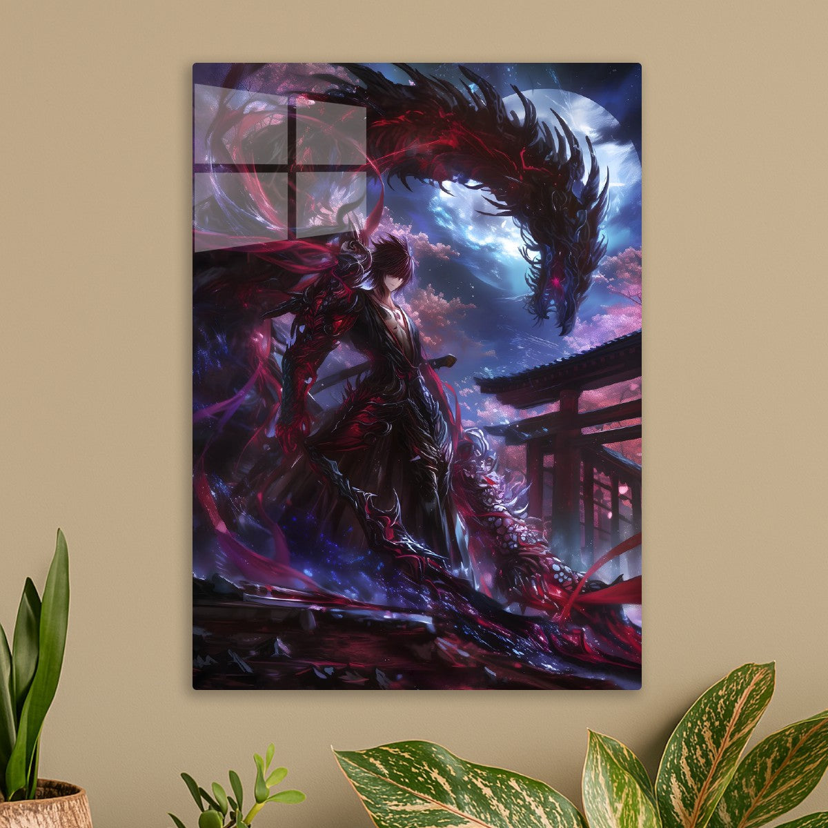 Dragon's Moonlit Guardian