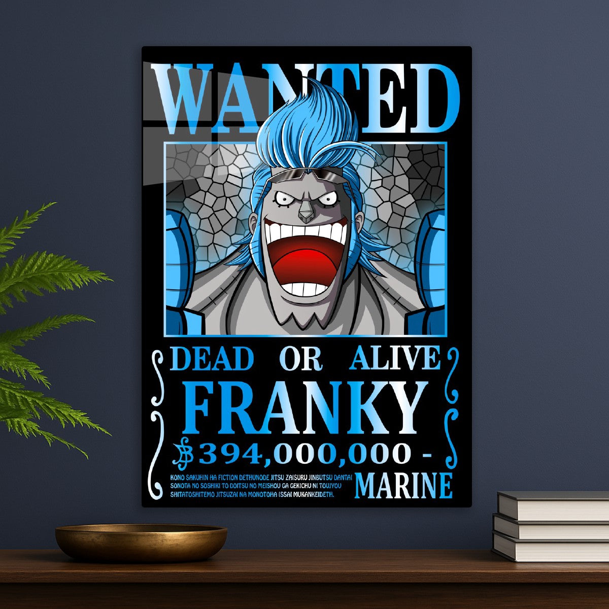 One Piece Franky Wanted Poster