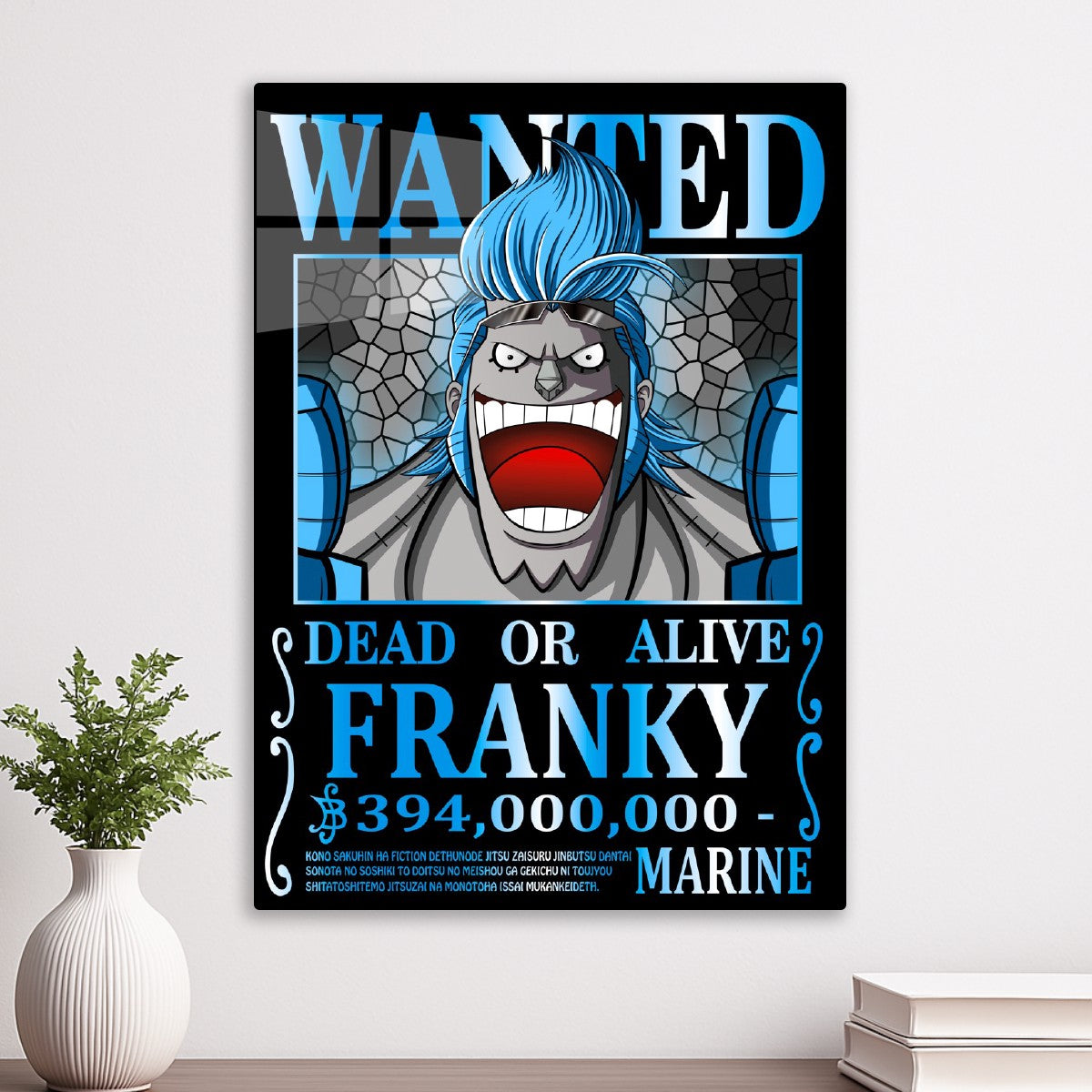 One Piece Franky Wanted Poster