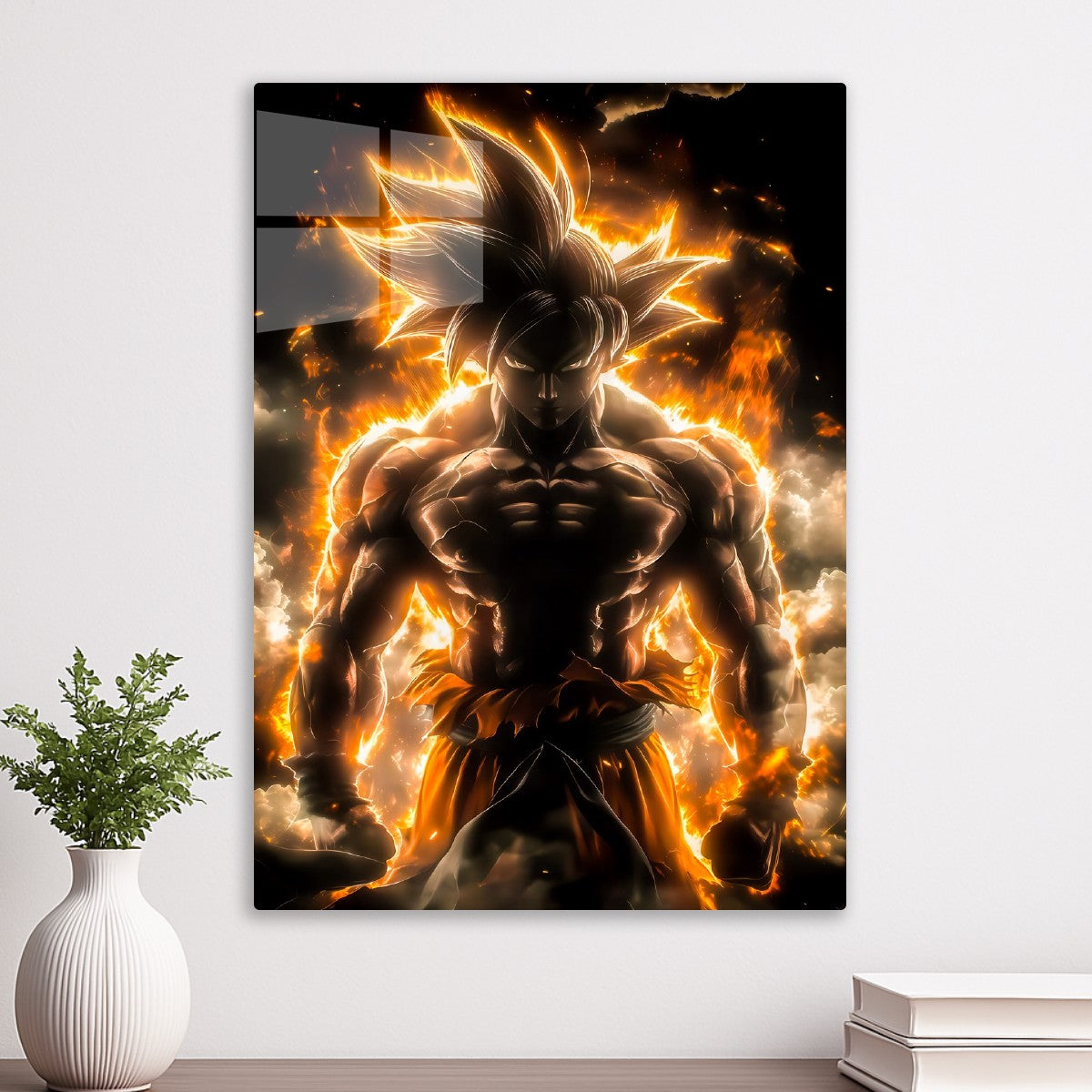 Goku Ember Aura Silhouette