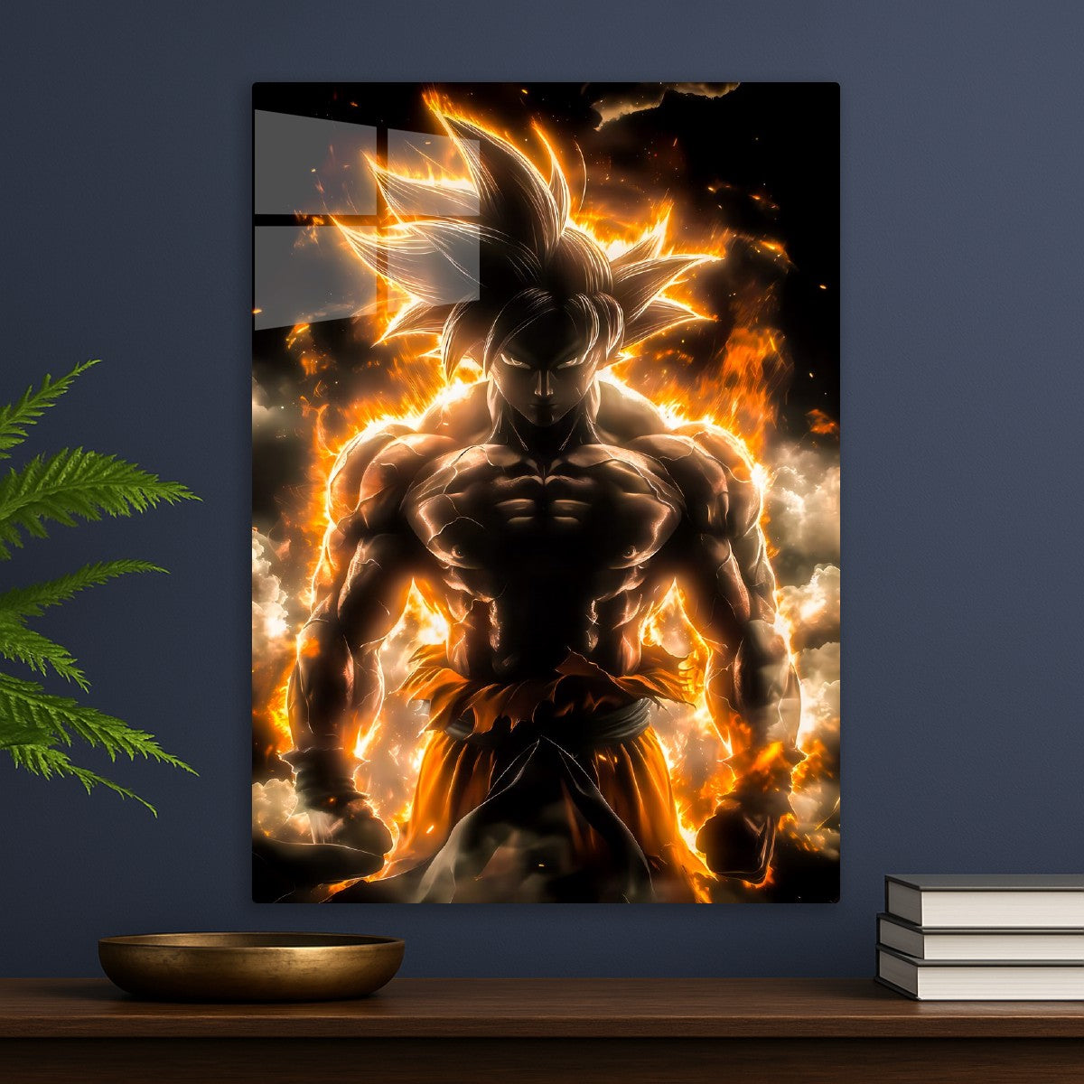 Goku Ember Aura Silhouette