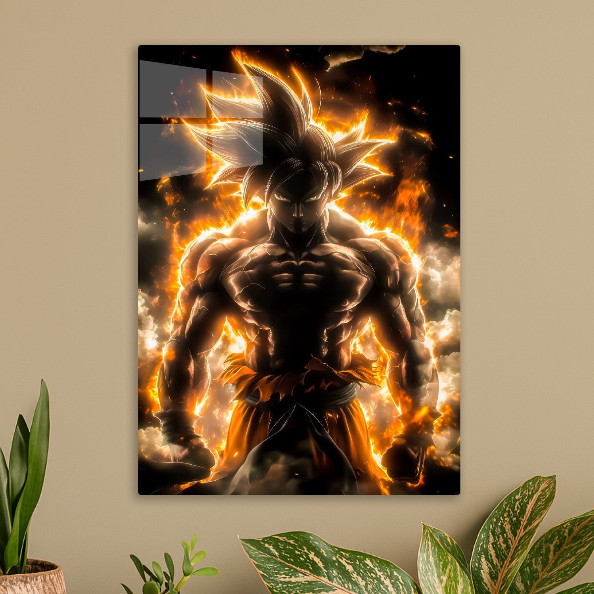 Goku Ember Aura Silhouette