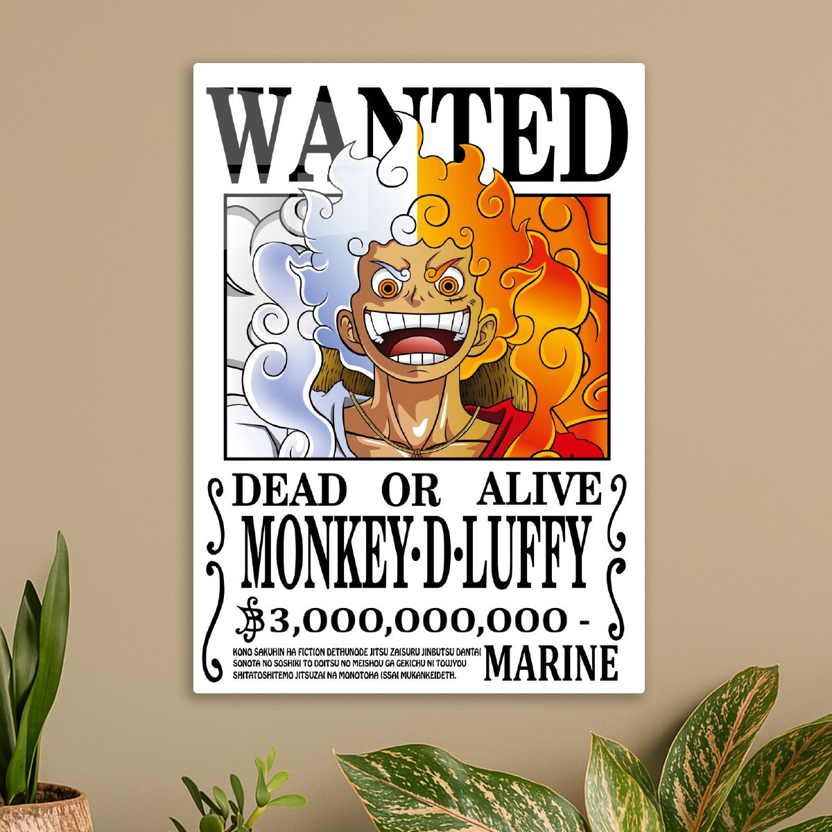 One Piece Monkey D Luffy Wanted