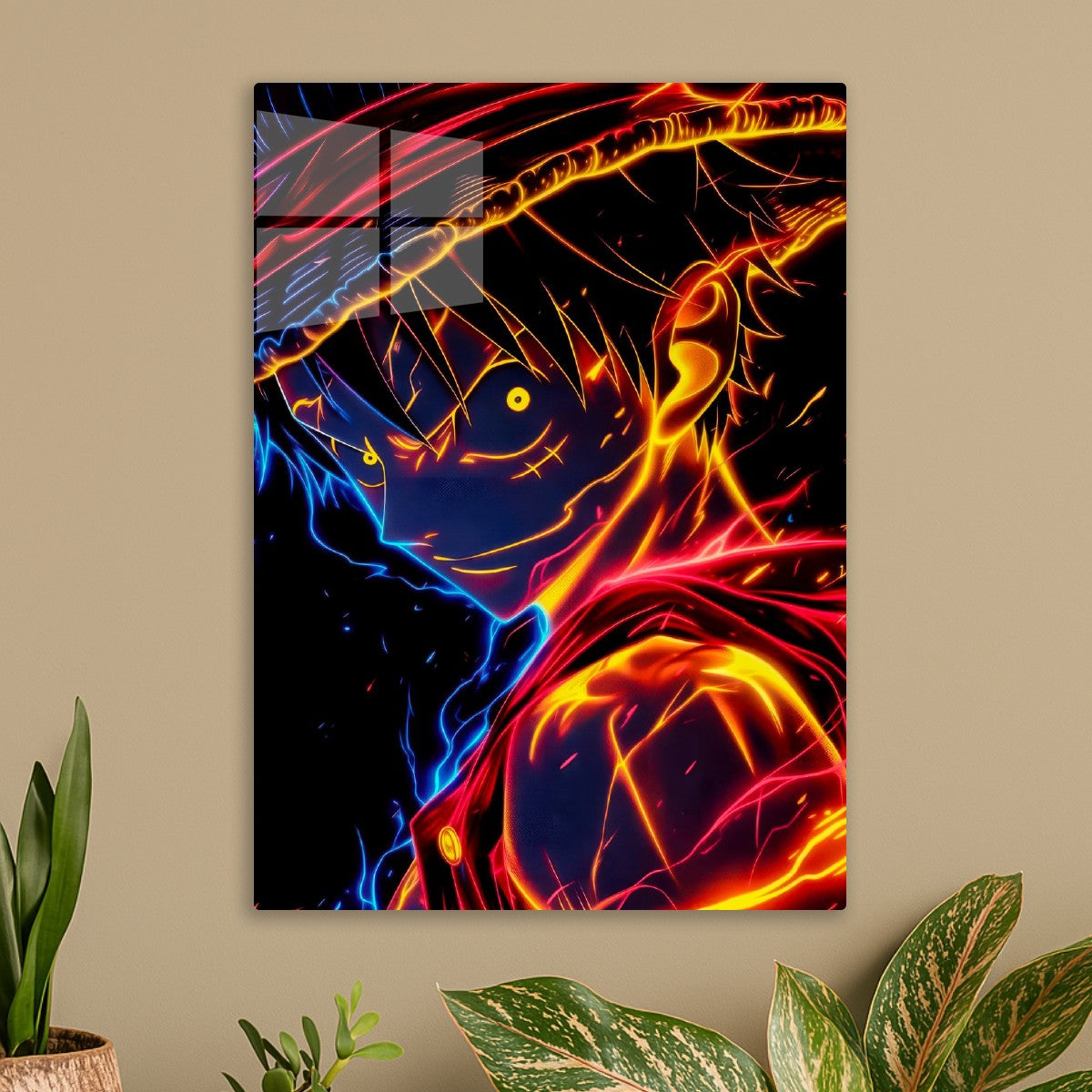 Luffy Glowing Shadow Art