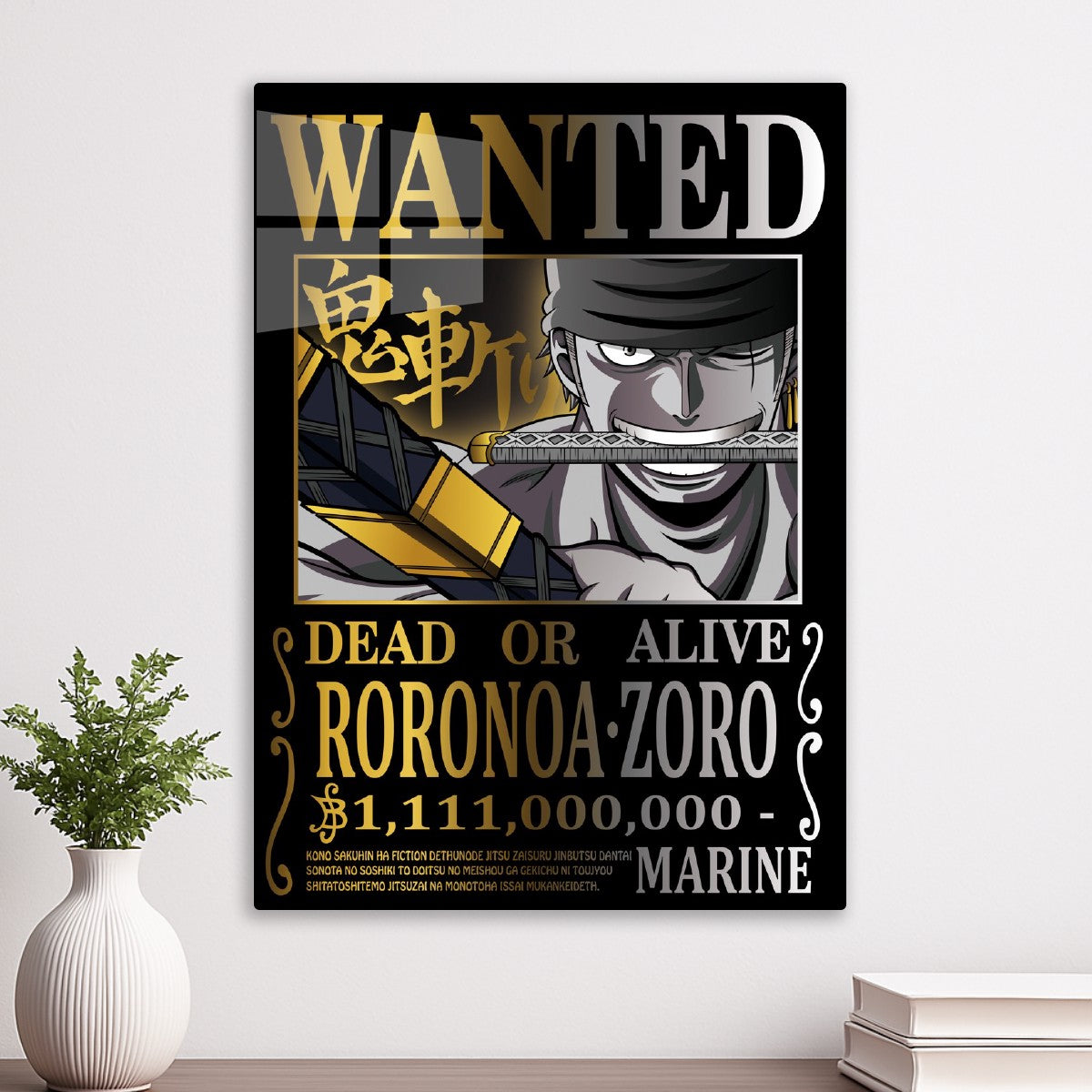 One Piece Zoro WANTED