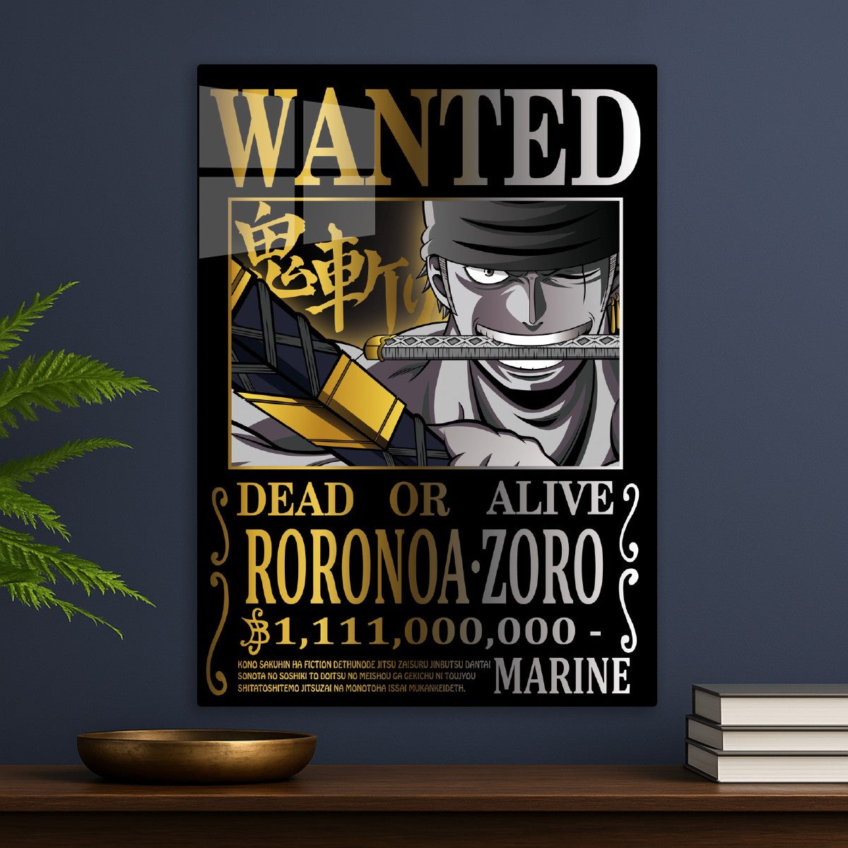 One Piece Zoro WANTED