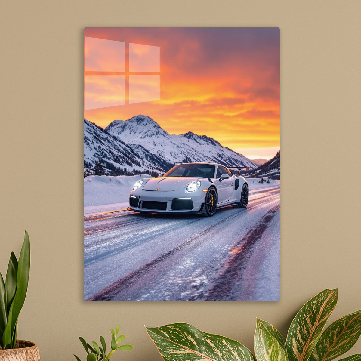 Porsche 911 GT3 RS on a Snowy 